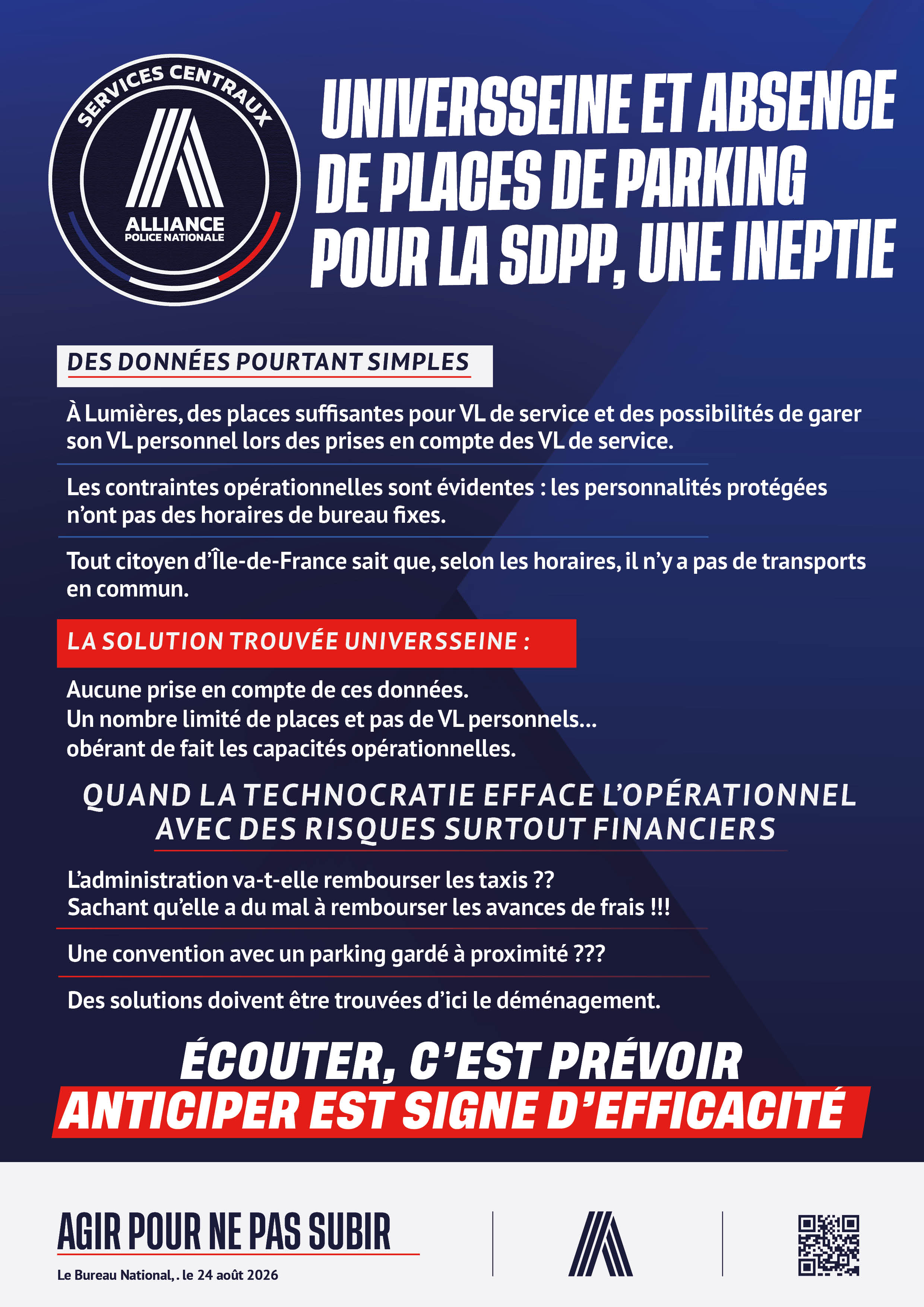 UniversSeine et absence de places de parking Pour le SDPP, une ineptie