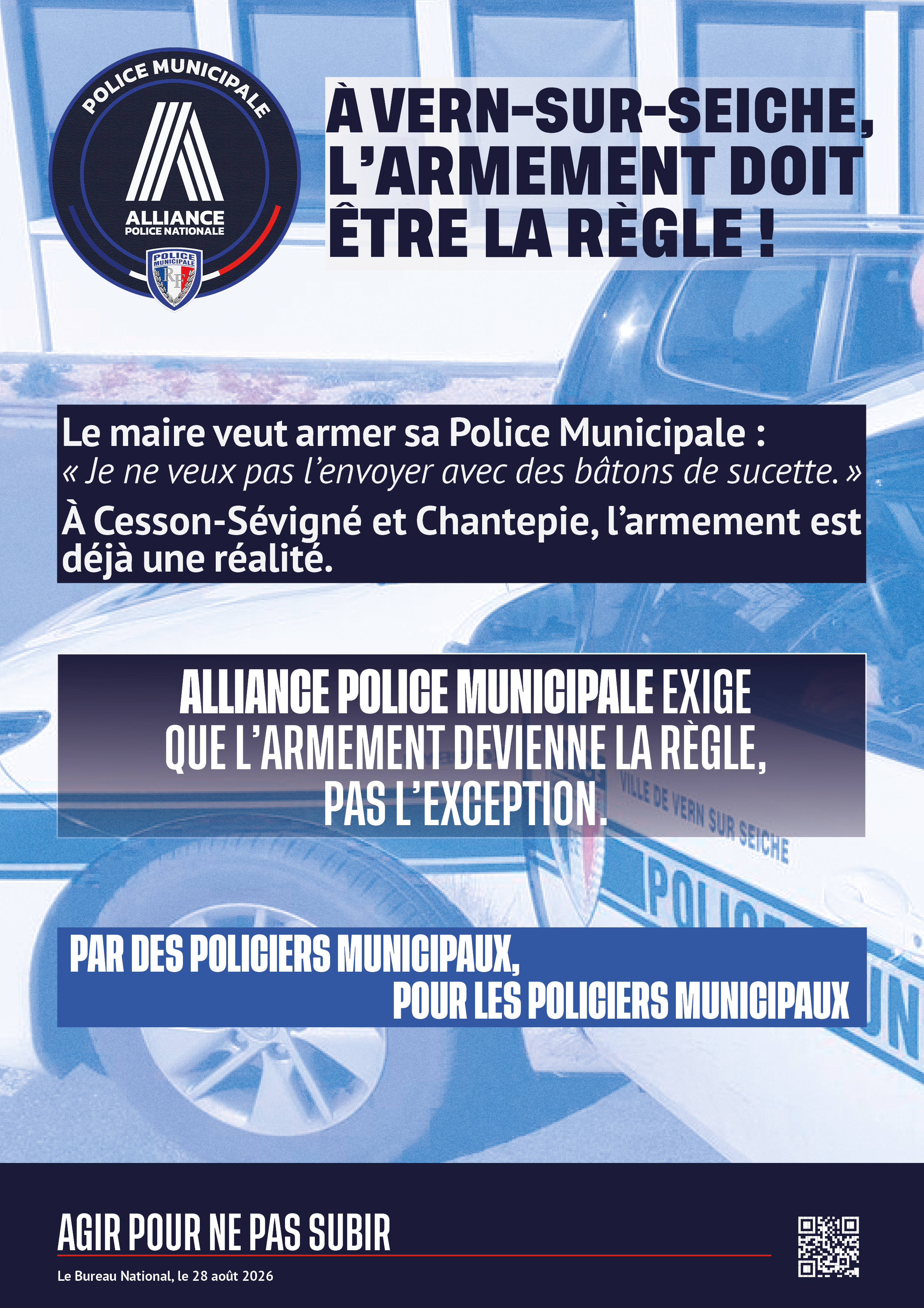 à Vern-sur-seiche : l'armement doit être la règle !