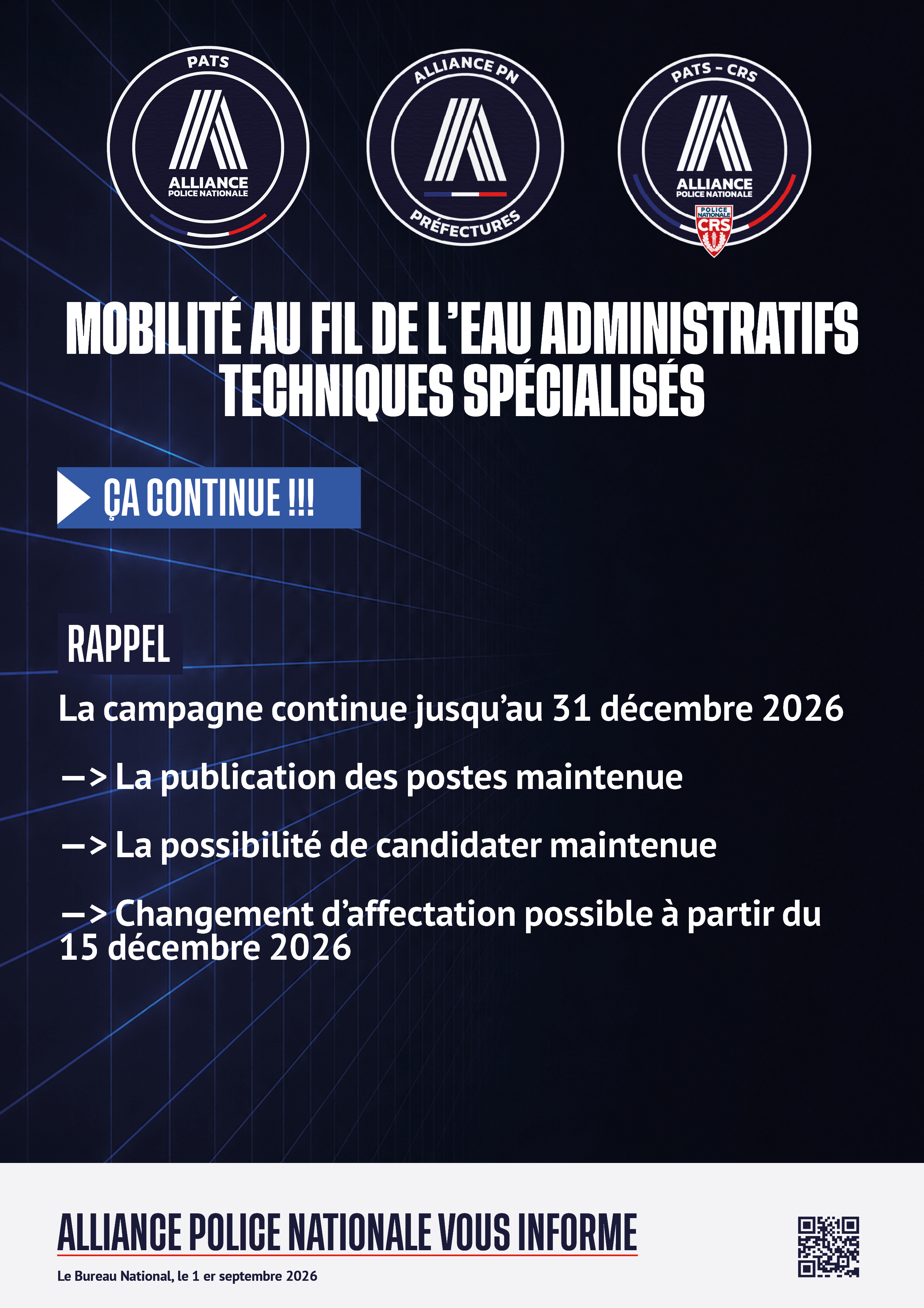 Mobilité au fil de l'eau, administratifs techniques spécialisés