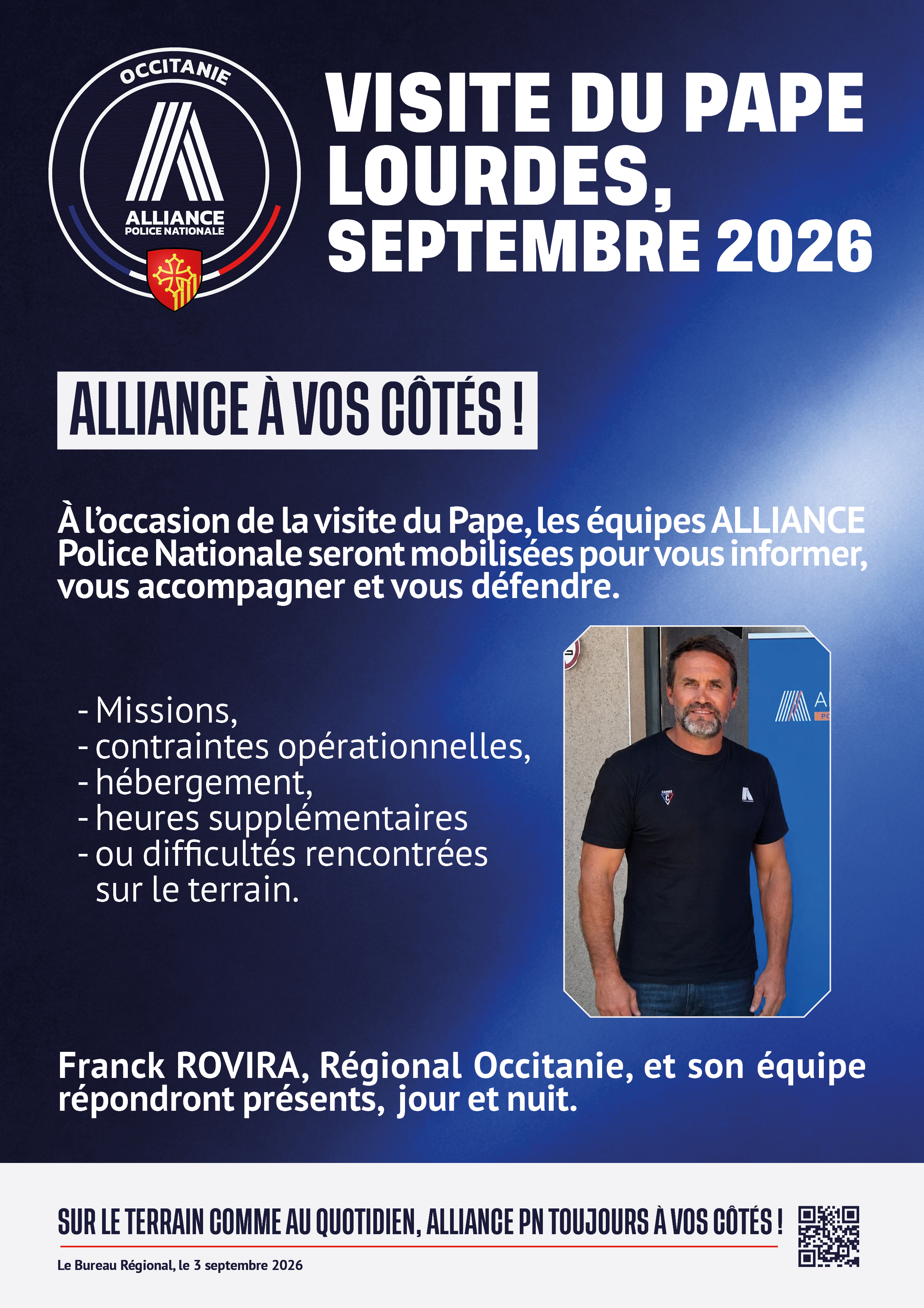 visite du pape, lourdes septembre 2026