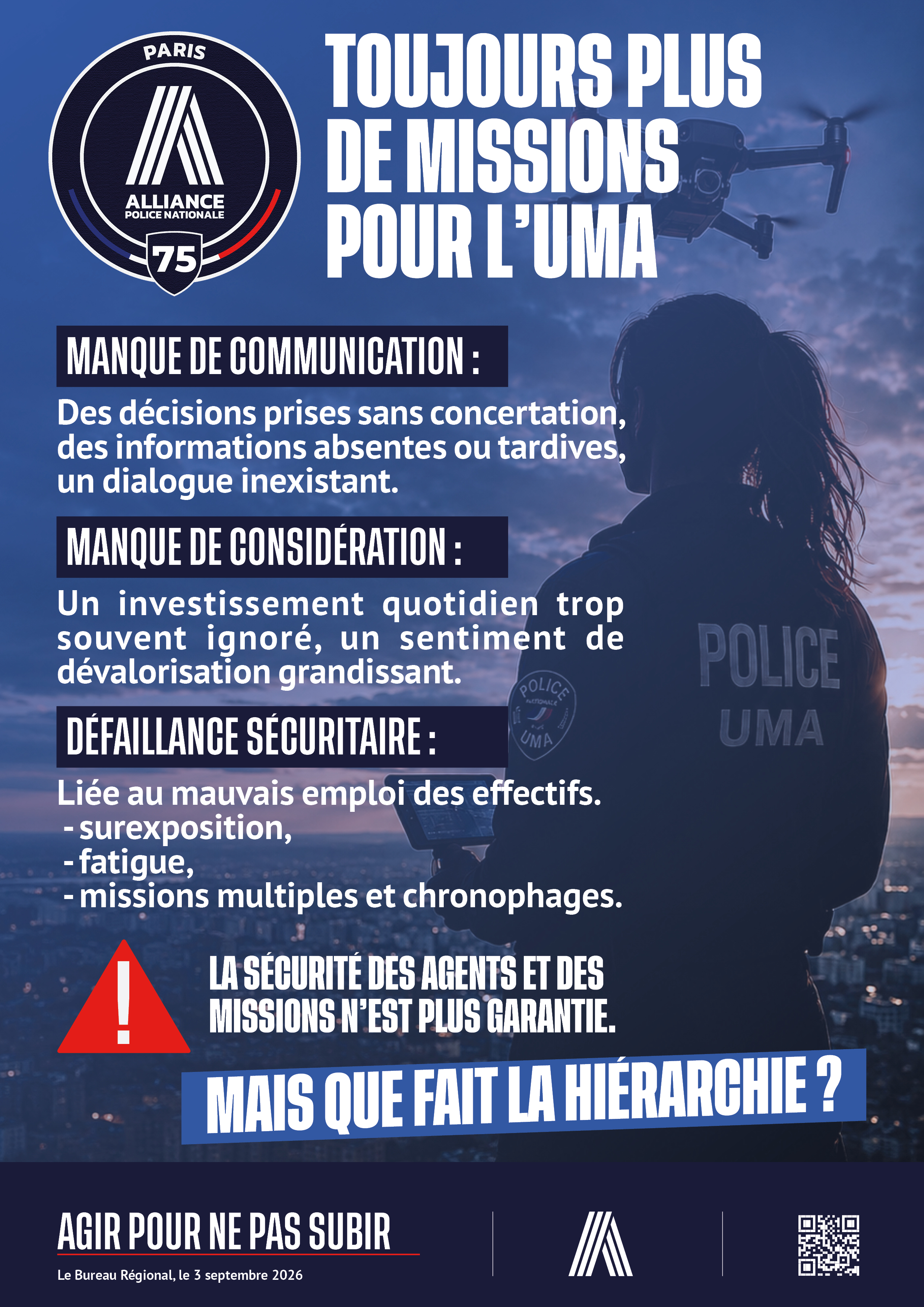 Toujours plus de mission pour l'UMA