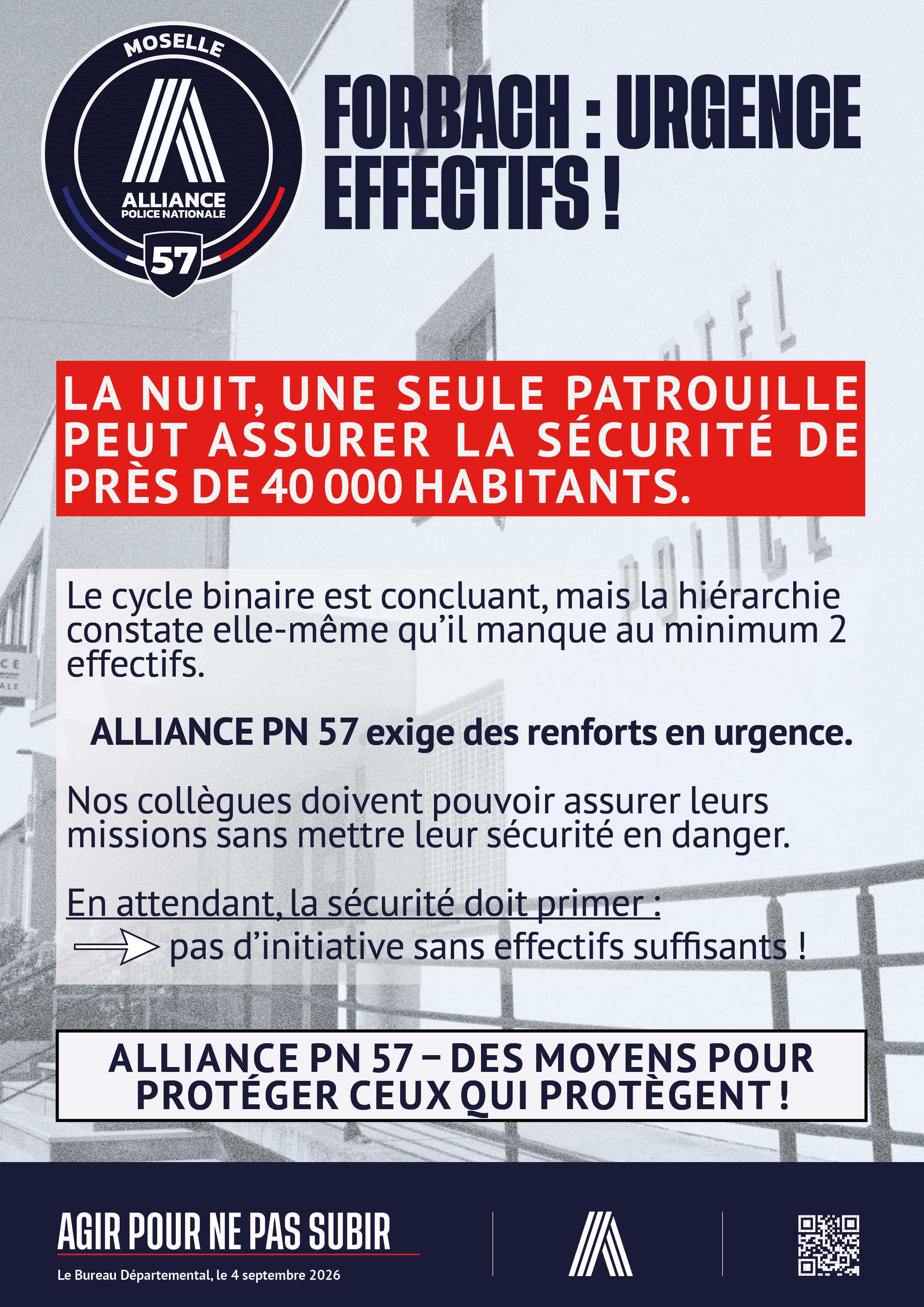 Forbach : urgence effectifs !