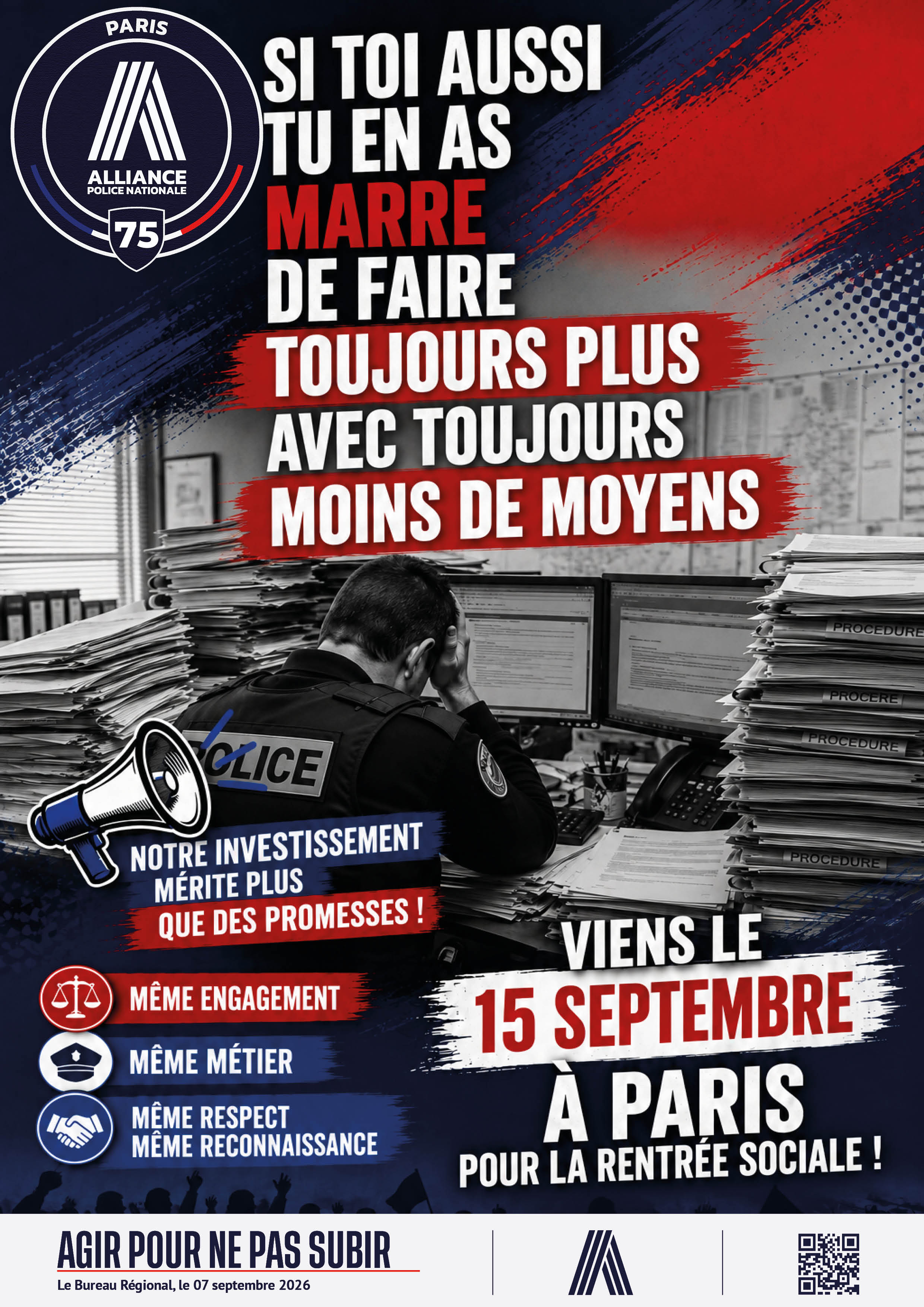 SI TOI AUSSI TU EN AS MARRE DE FAIRE TOUJOURS PLUS AVEC TOUJOURS MOINS DE MOYENS