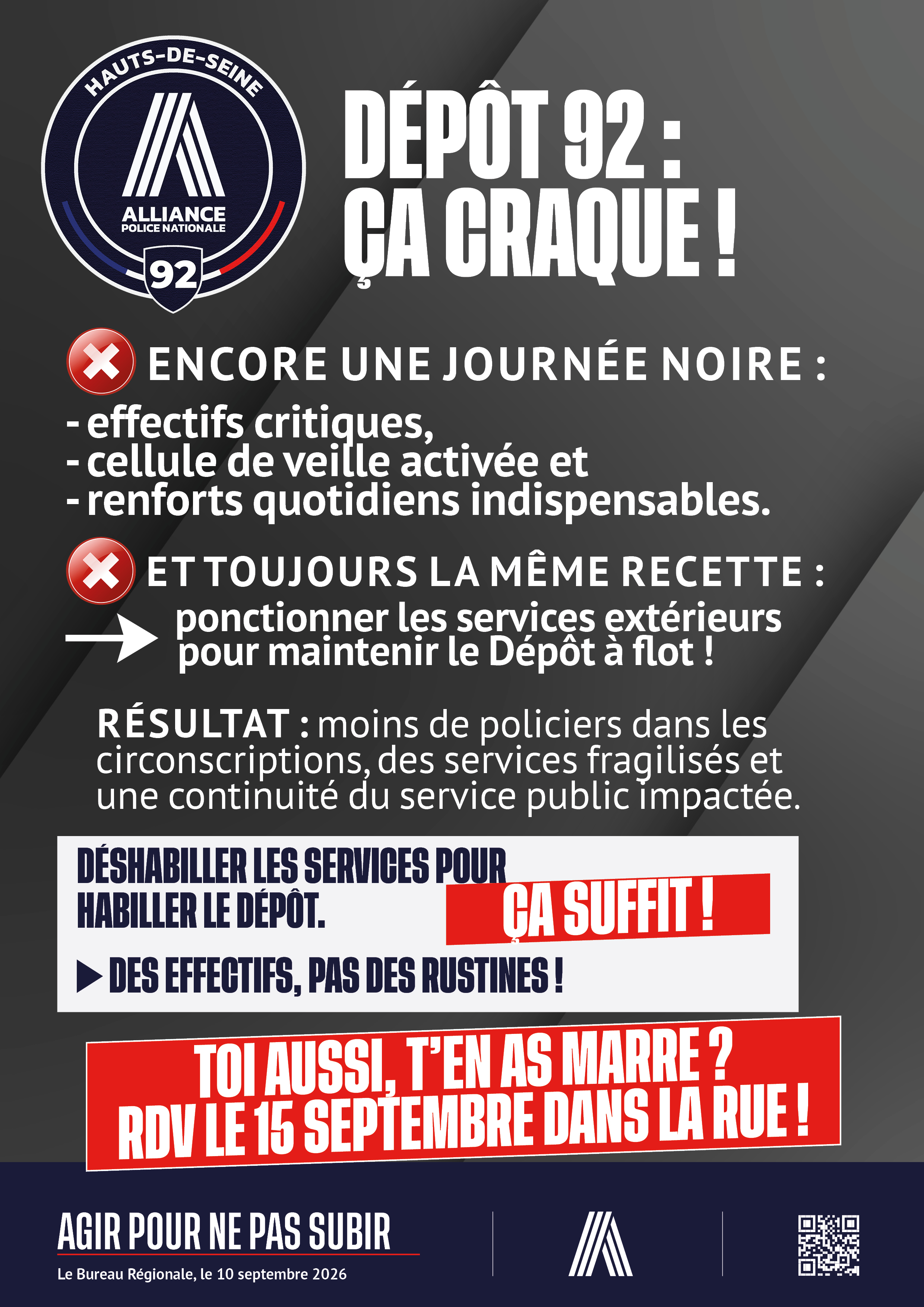 Dépôt 92 : ça craque !