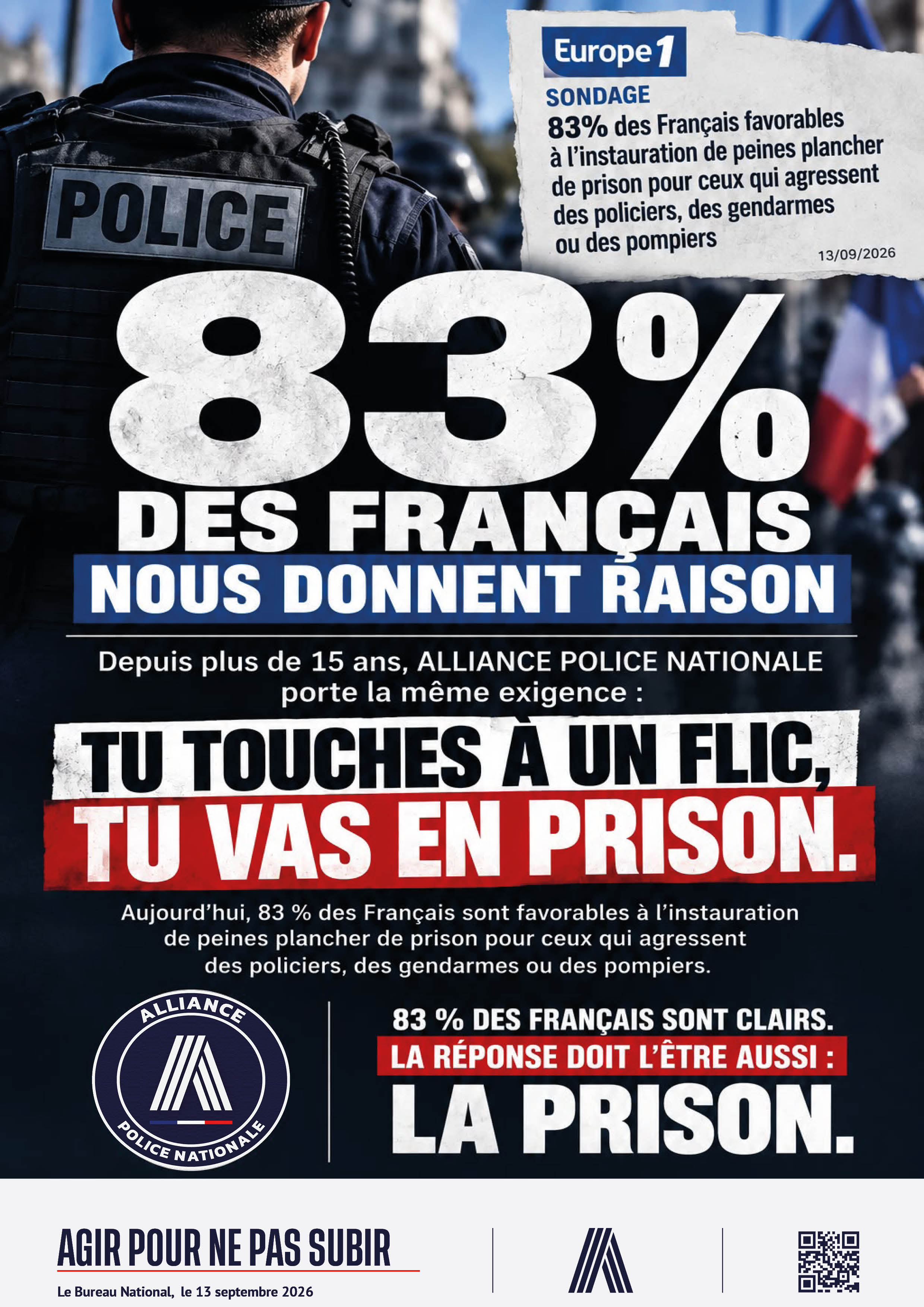 83% DES FRANÇAIS NOUS DONNENT RAISON