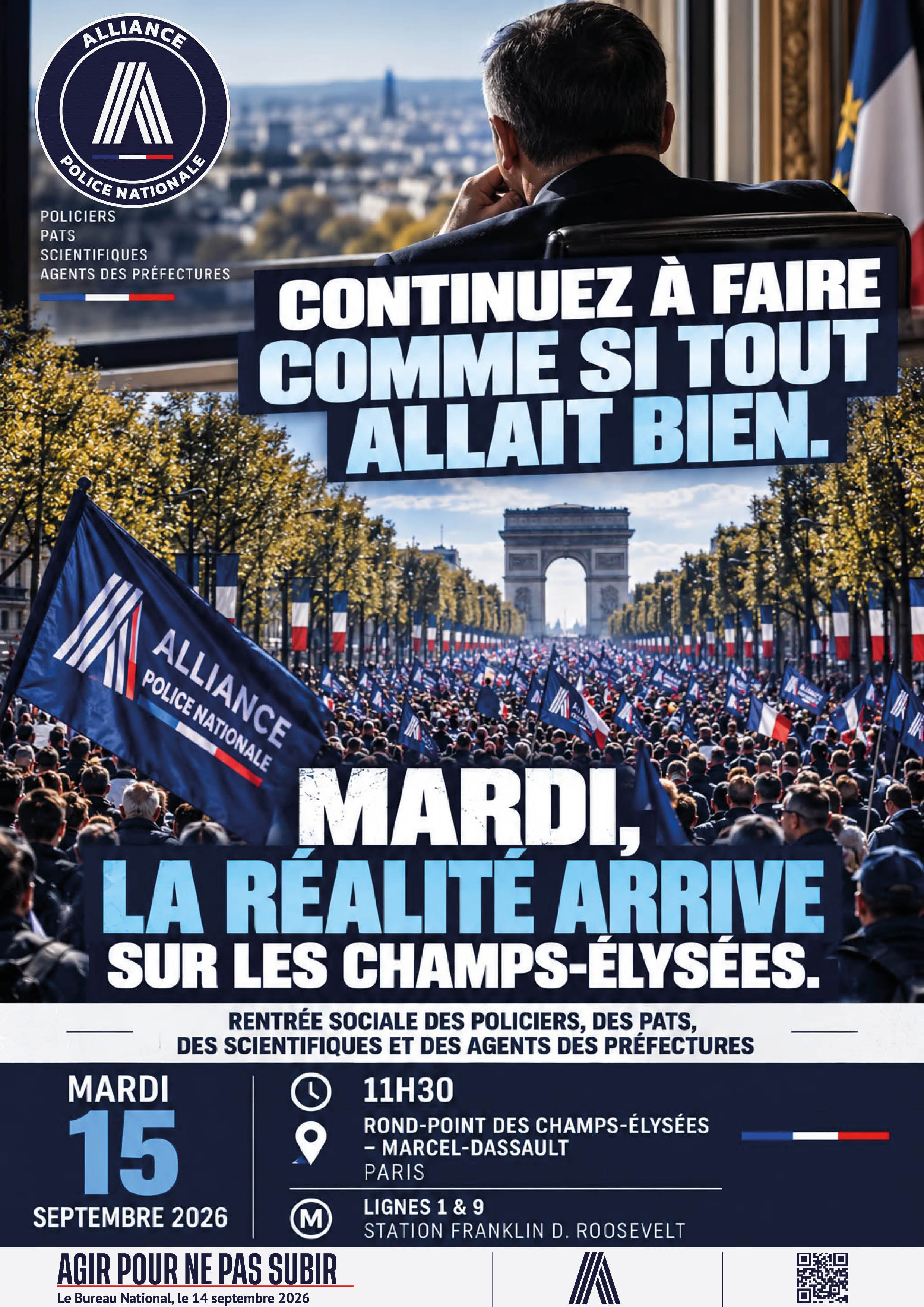 CONTINUEZ À FAIRE COMME SI TOUT ALLAIT BIEN.