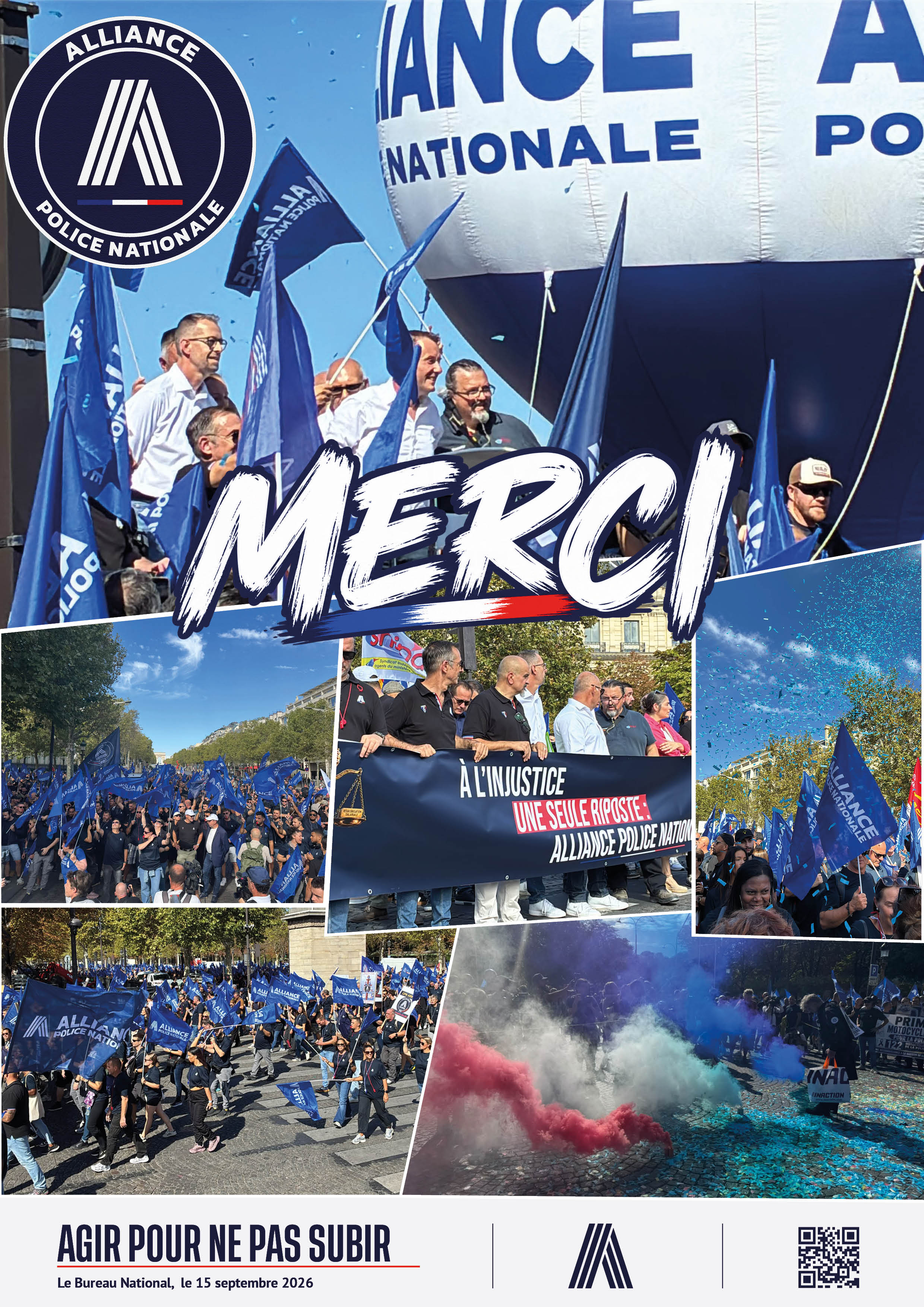 VOUS AVEZ RÉPONDU PRÉSENTS. VOUS AVEZ FAIT ENTENDRE VOTRE VOIX.