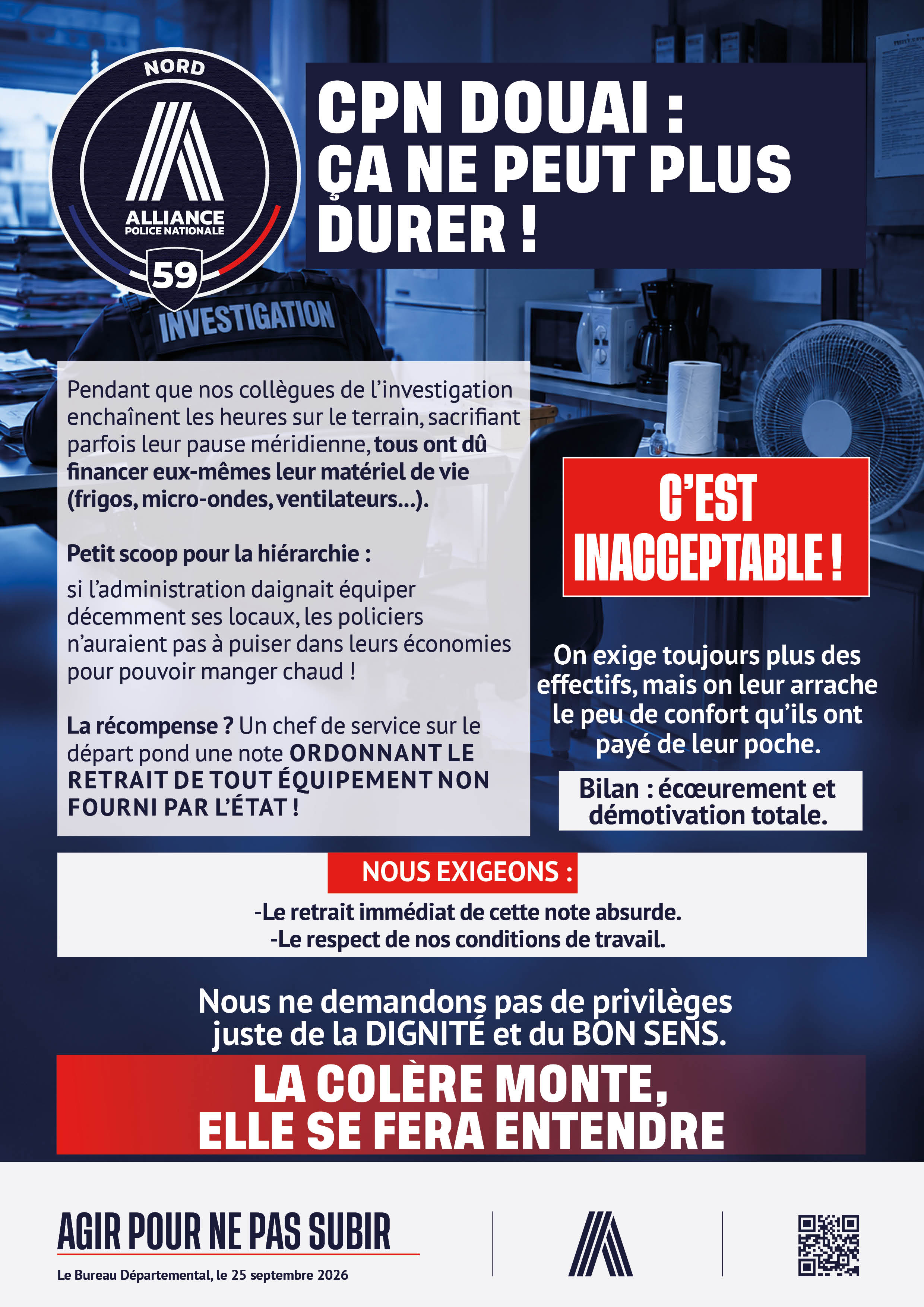 CPN DOUAI : ÇA NE PEUT PLUS DURER !
