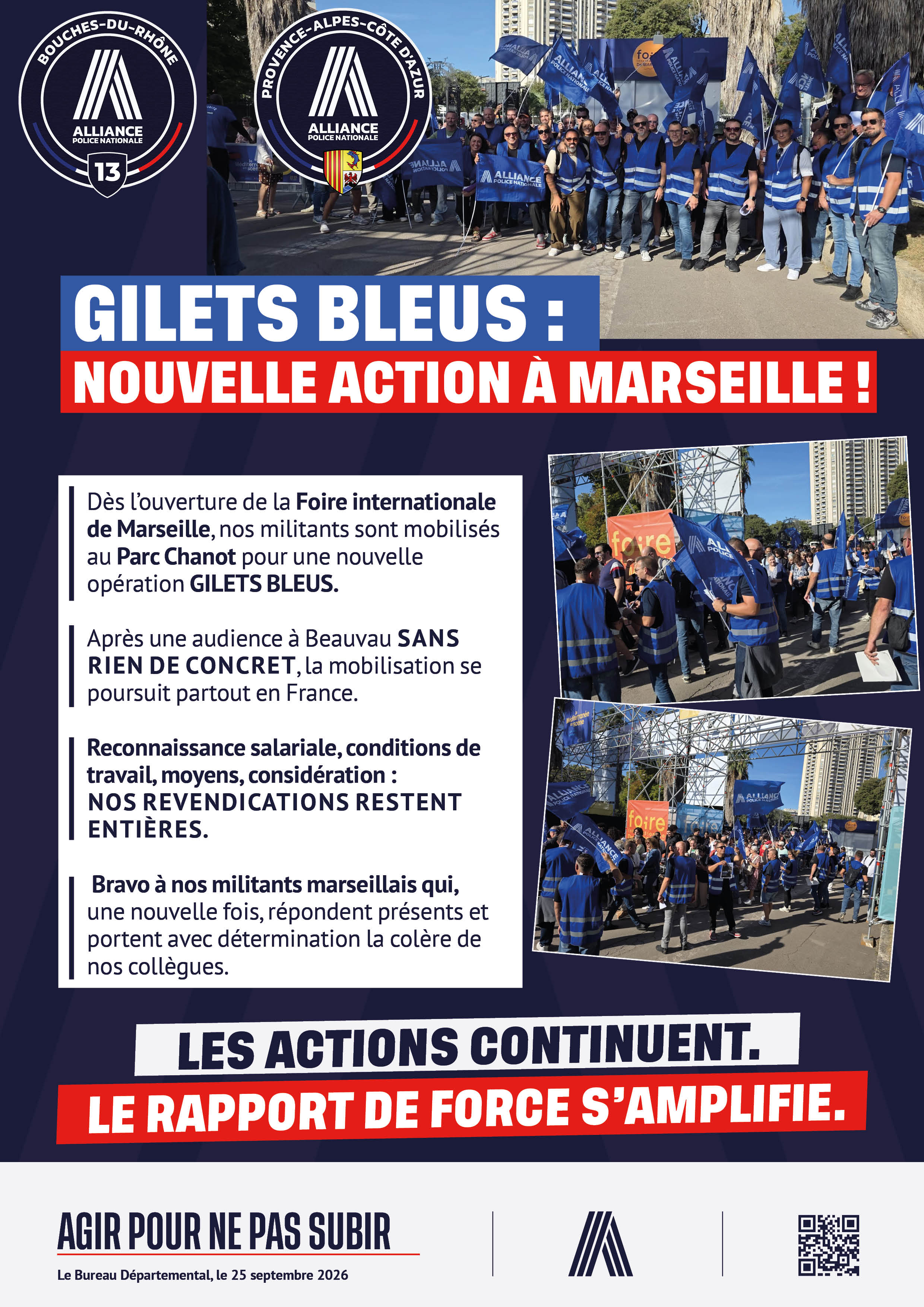 GILETS BLEUS : NOUVELLE ACTION À MARSEILLE !