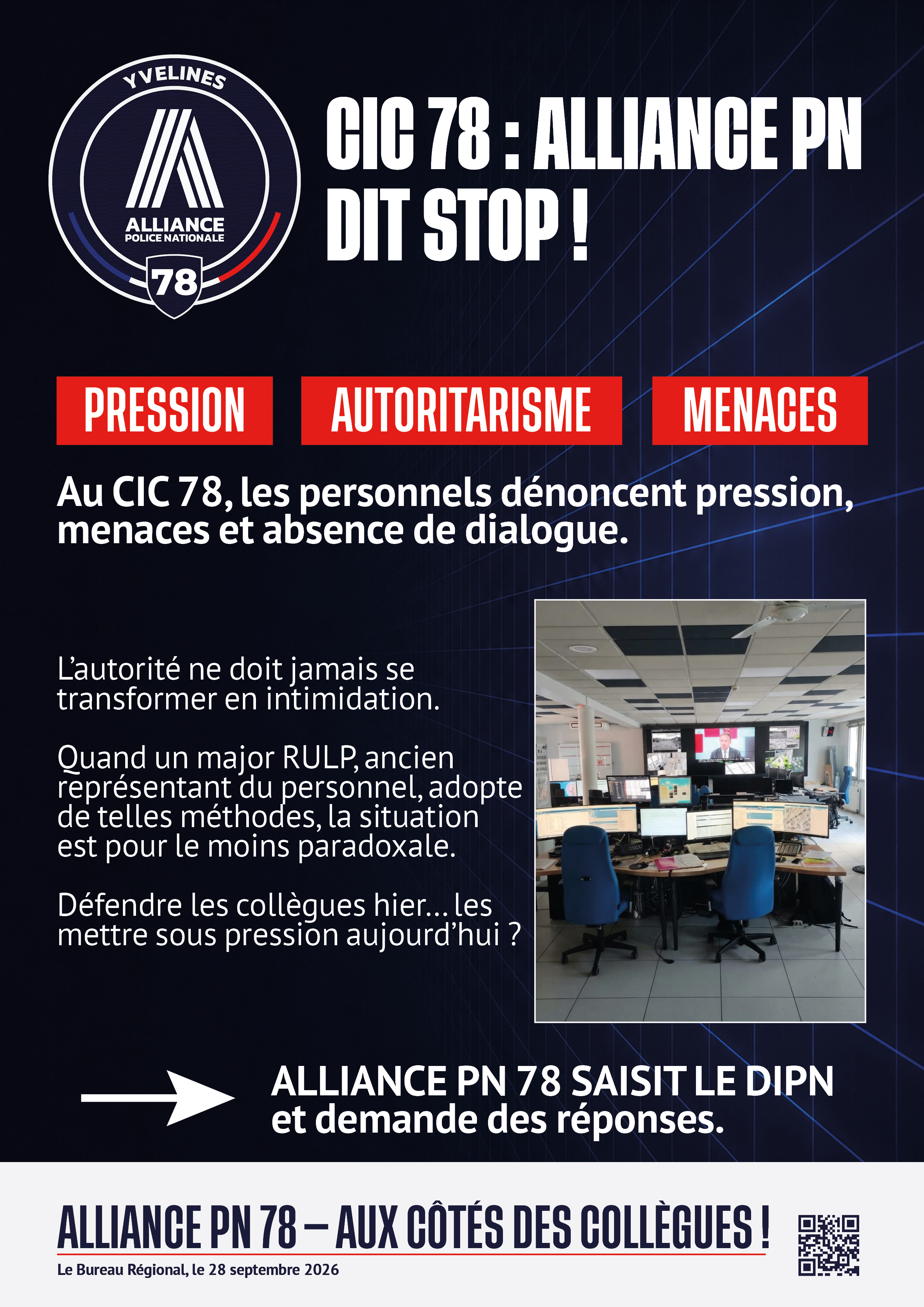 CIC 78 : Alliance dit stop !