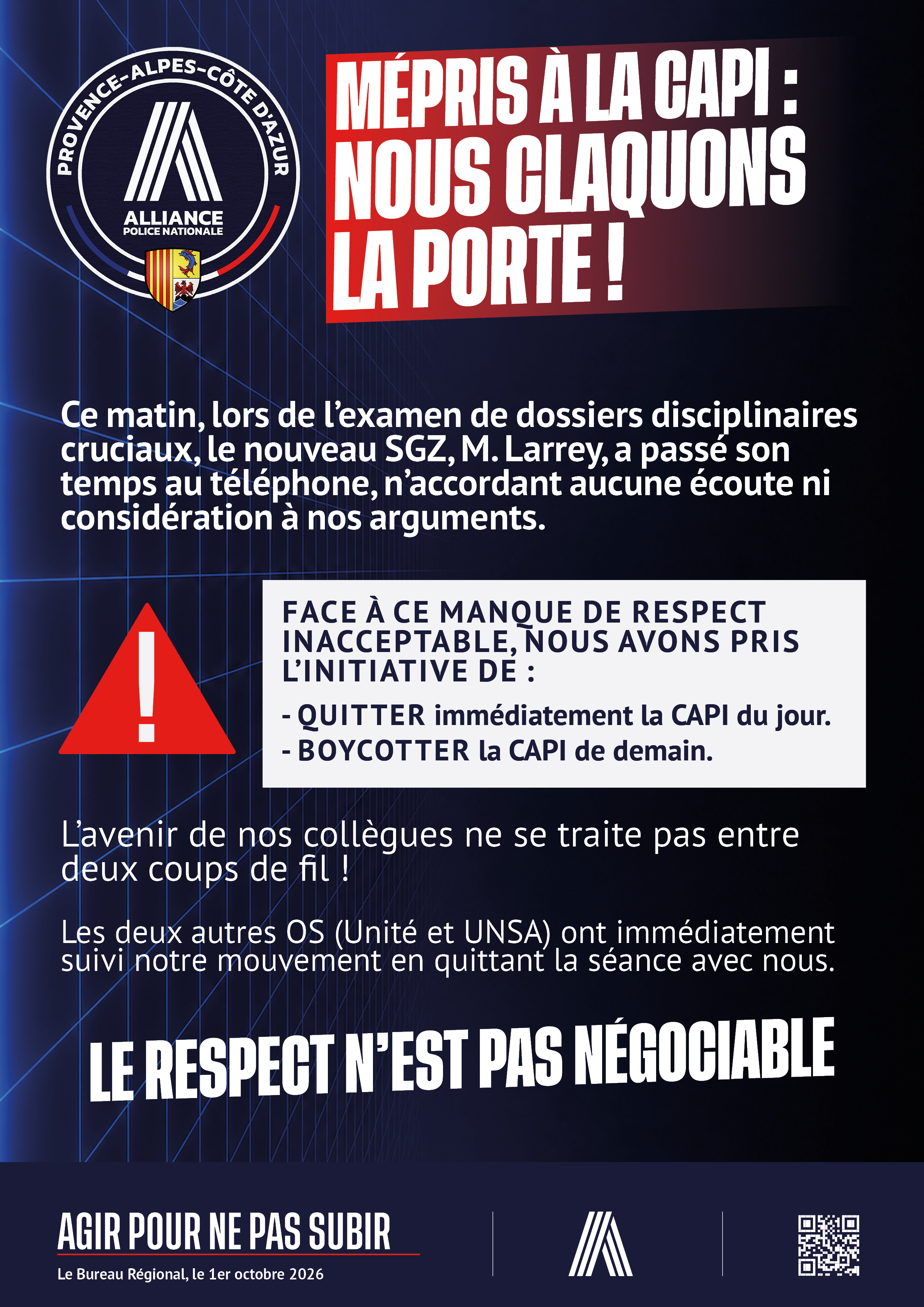 Mépris à la CAPI : Nous claquons la porte !
