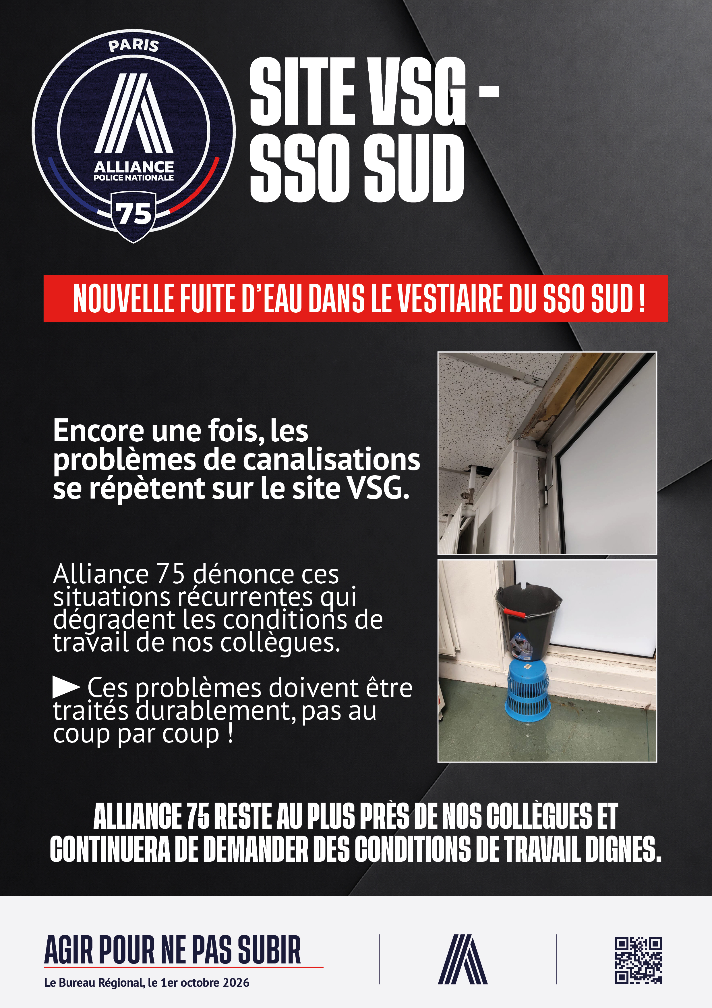 Site VSG - SSO SUD Nouvelle fuite
