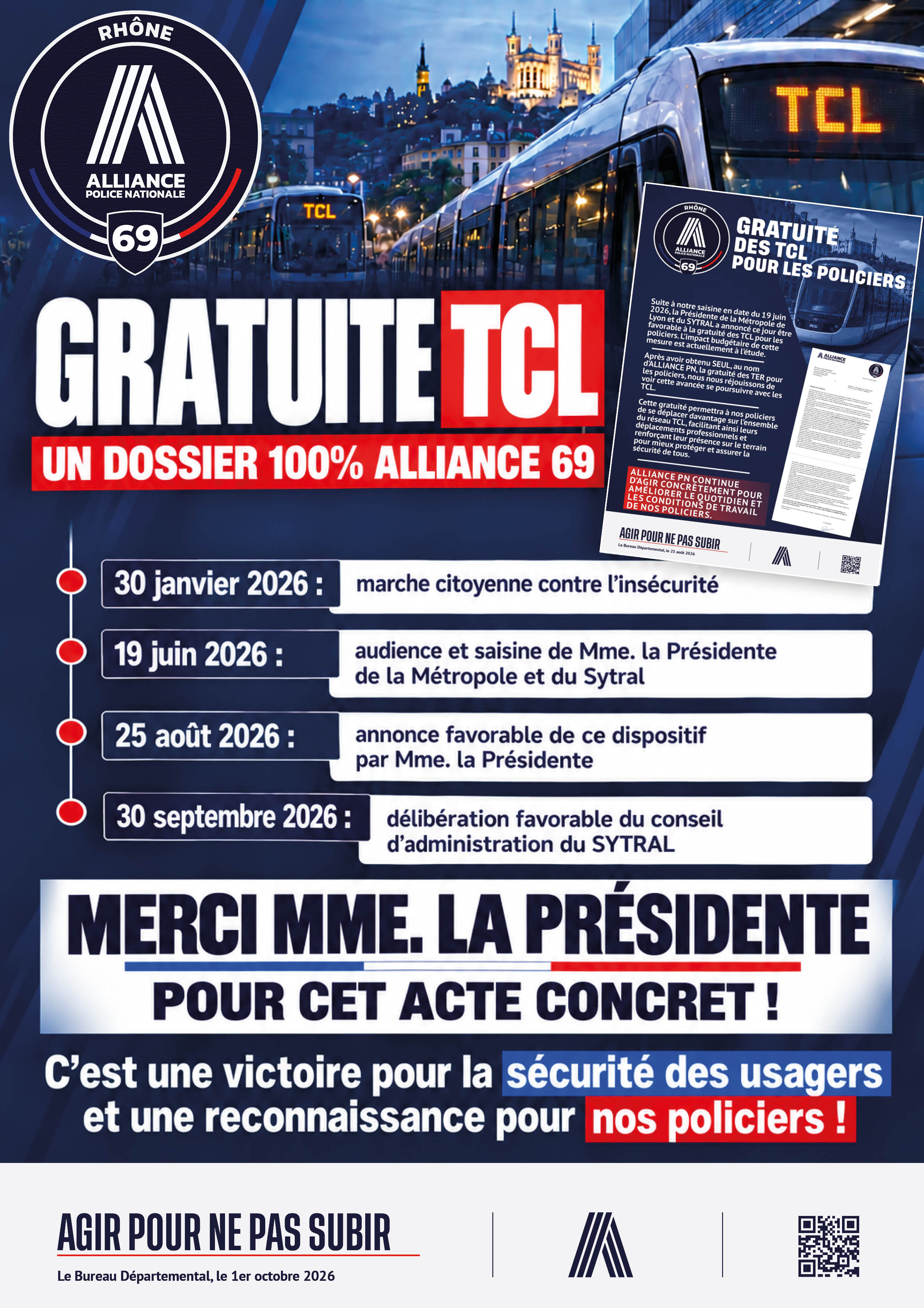 GRATUITE TCL UN DOSSIER 100% ALLIANCE 69