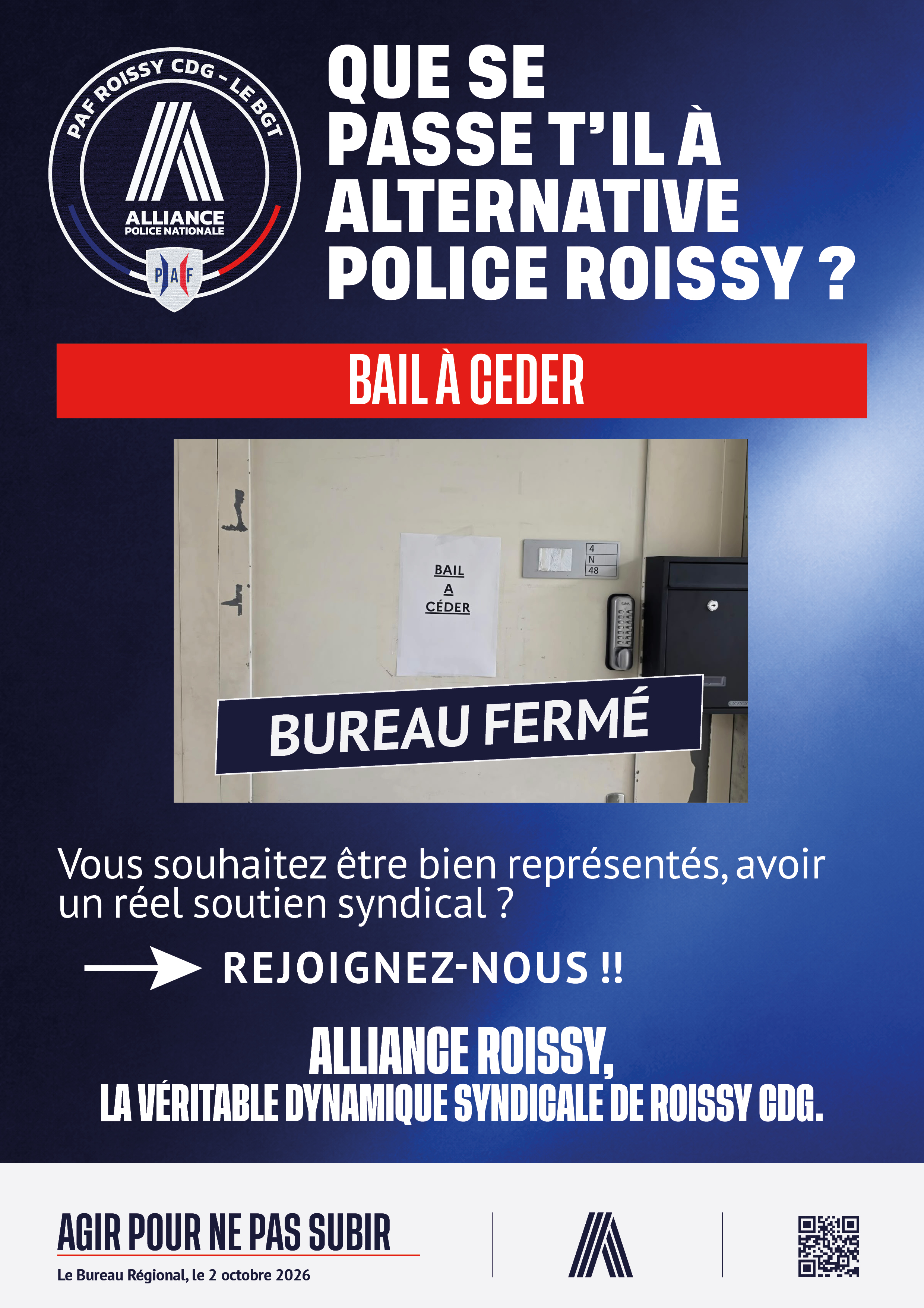 Que se passe-t-il à Alternative Police Roissy ?
