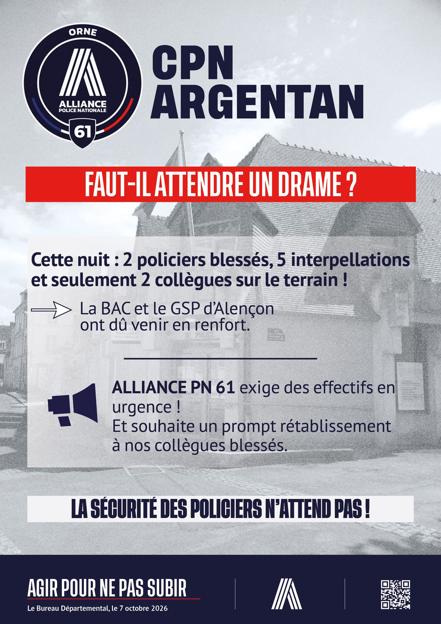 CPN ARGENTAN : Faut-il attendre un drame ?