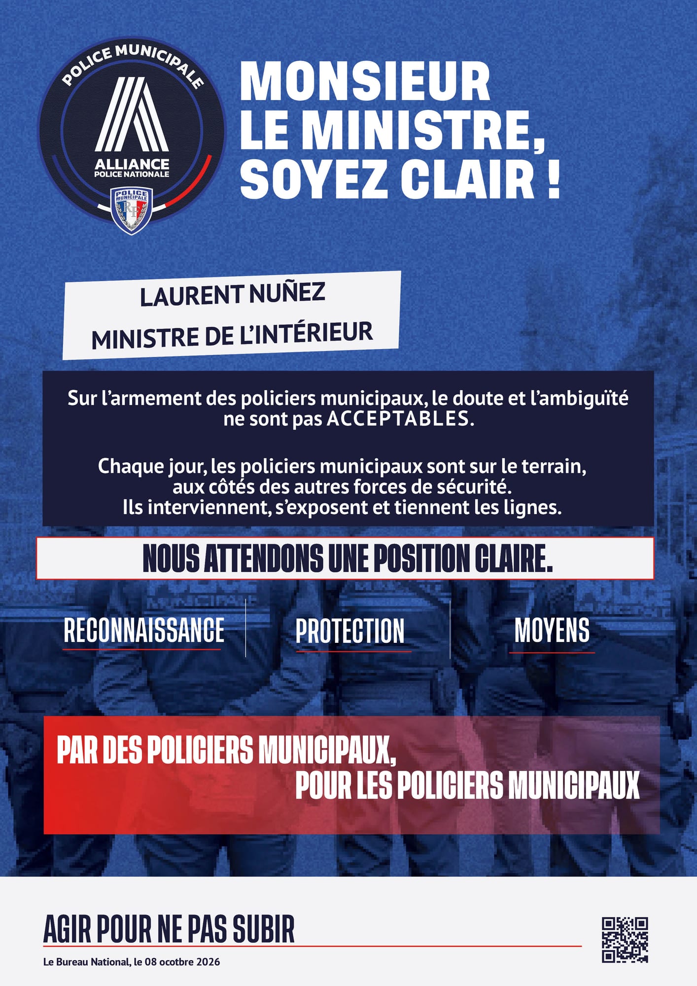 MONSIEUR LE MINISTRE, SOYEZ CLAIR !