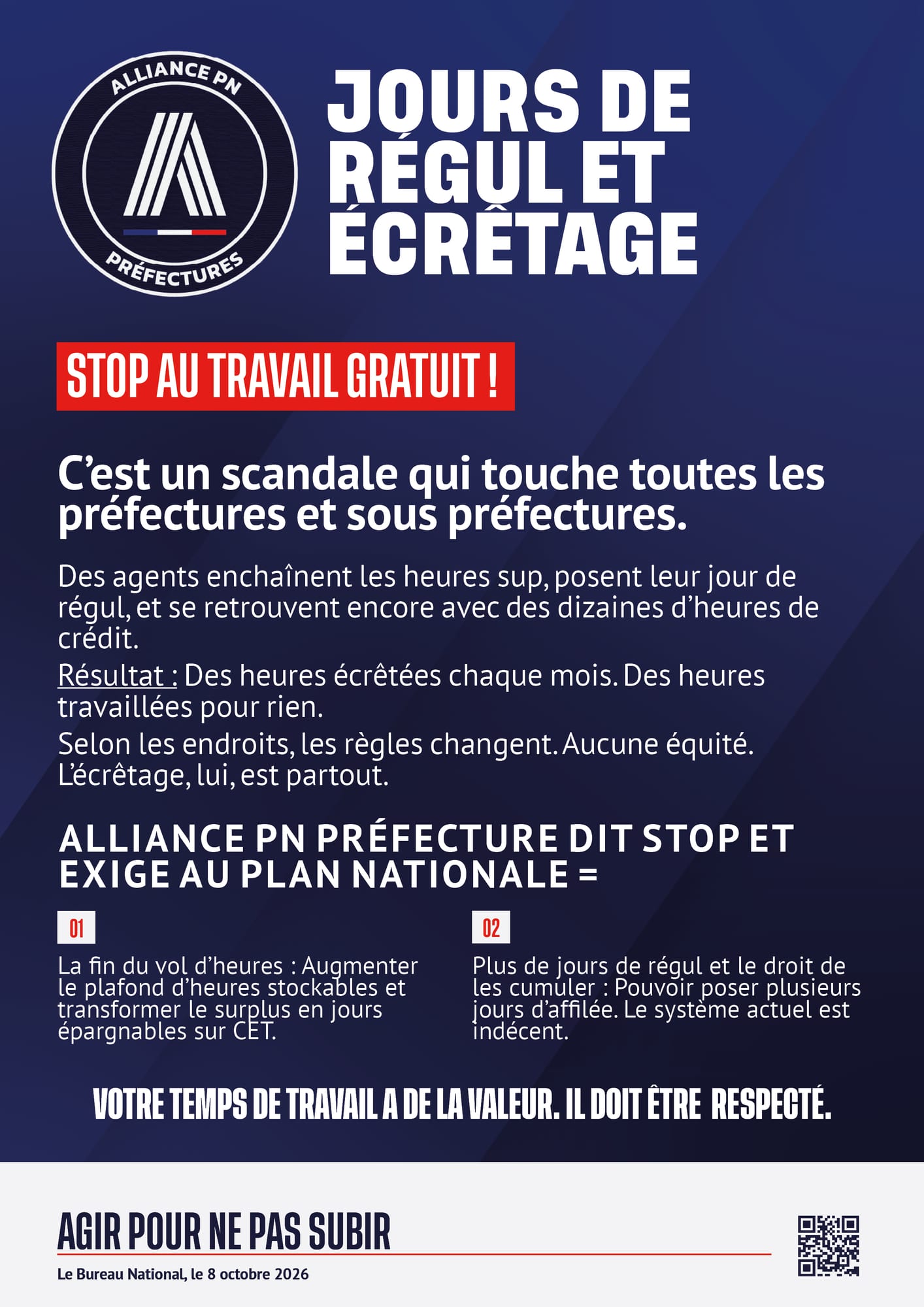 Jours de régul et écrêtage.