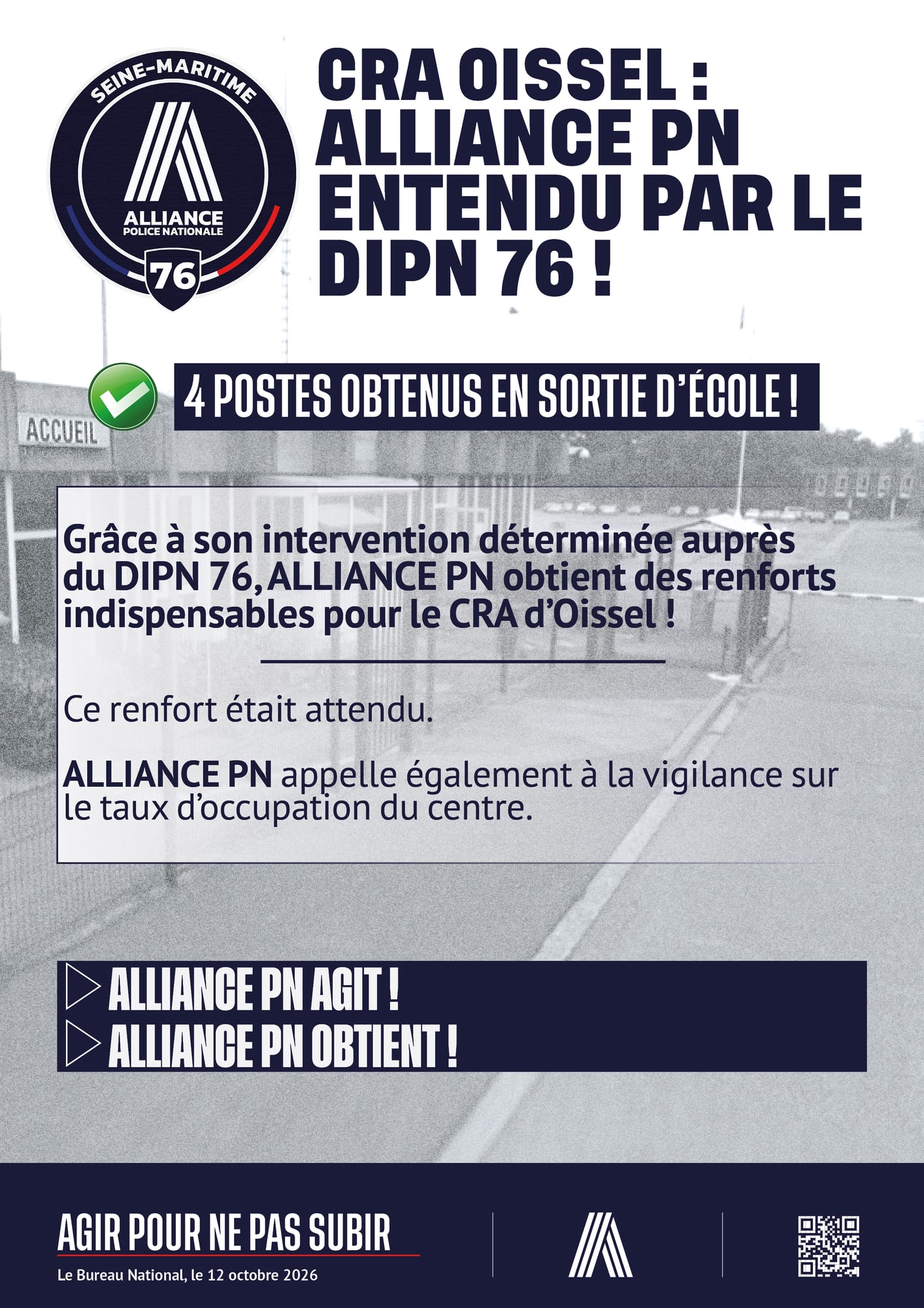 CRA OISSEL : ALLIANCE ANTENDU !