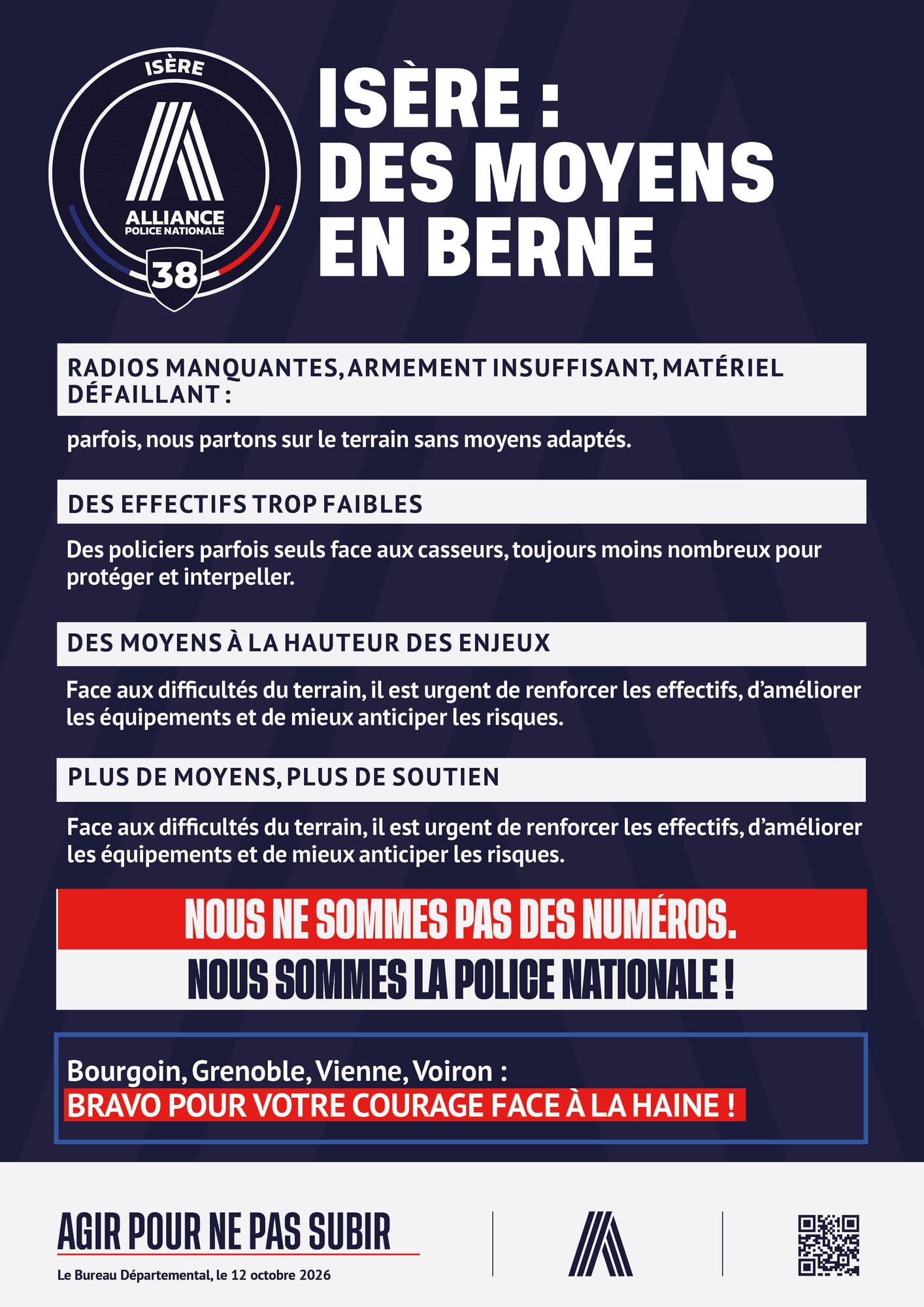 ISÈRE : DES MOYENS EN BERNE