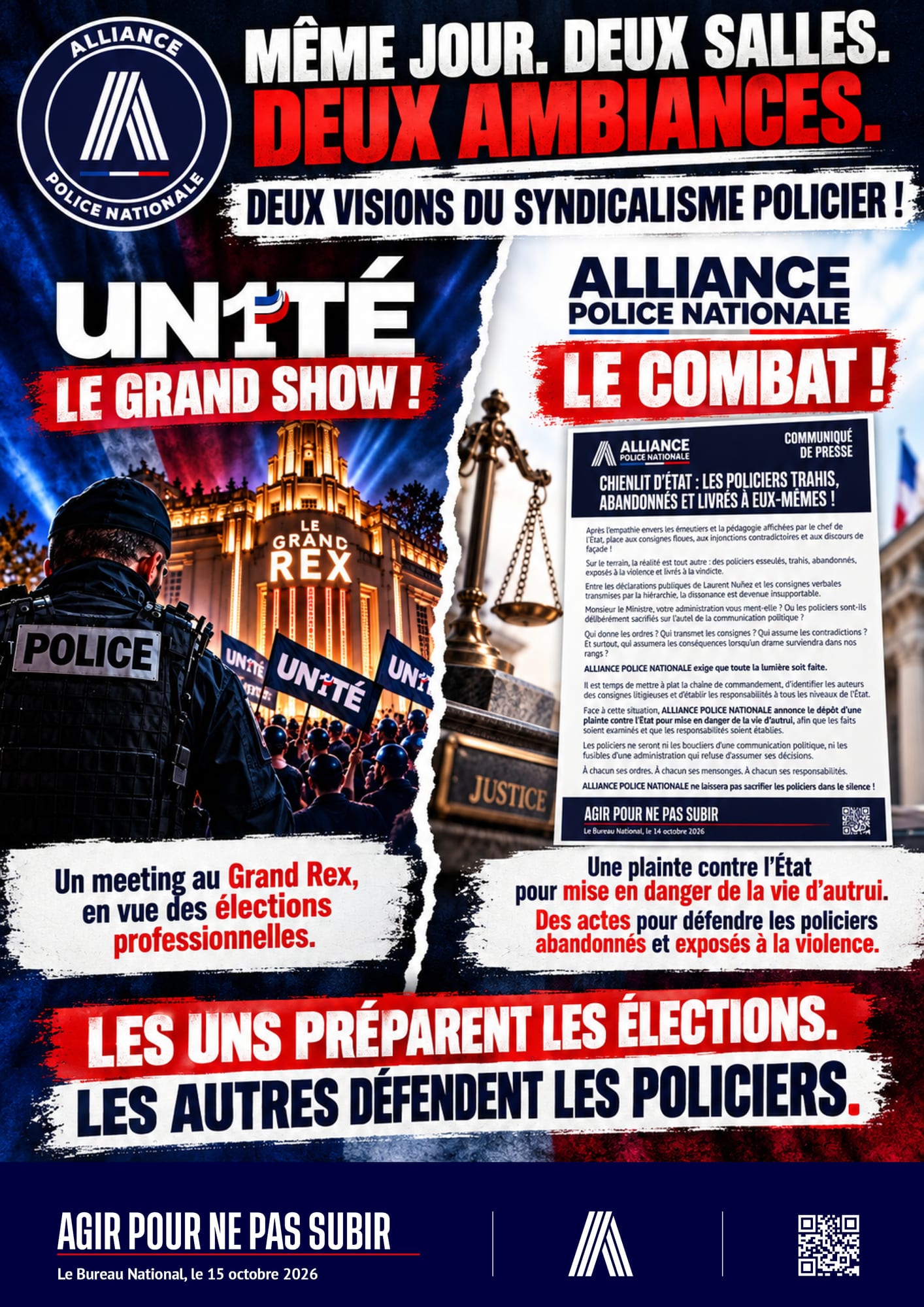 Même jour. Deux salles. Deux ambiances.