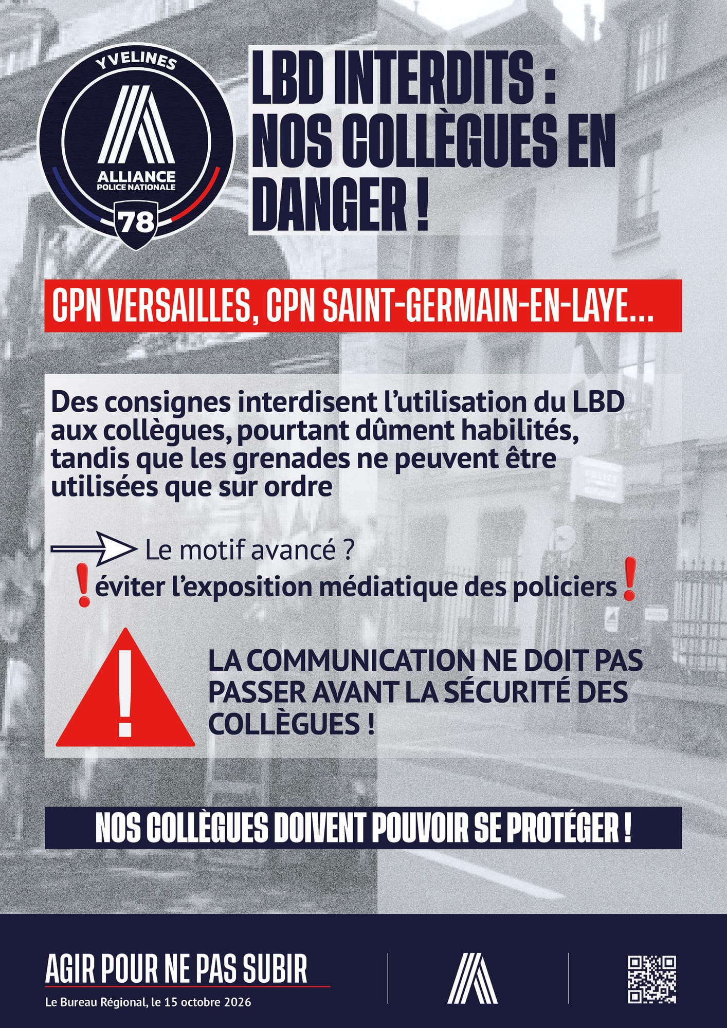LBD interdits: nos collègues en danger !
