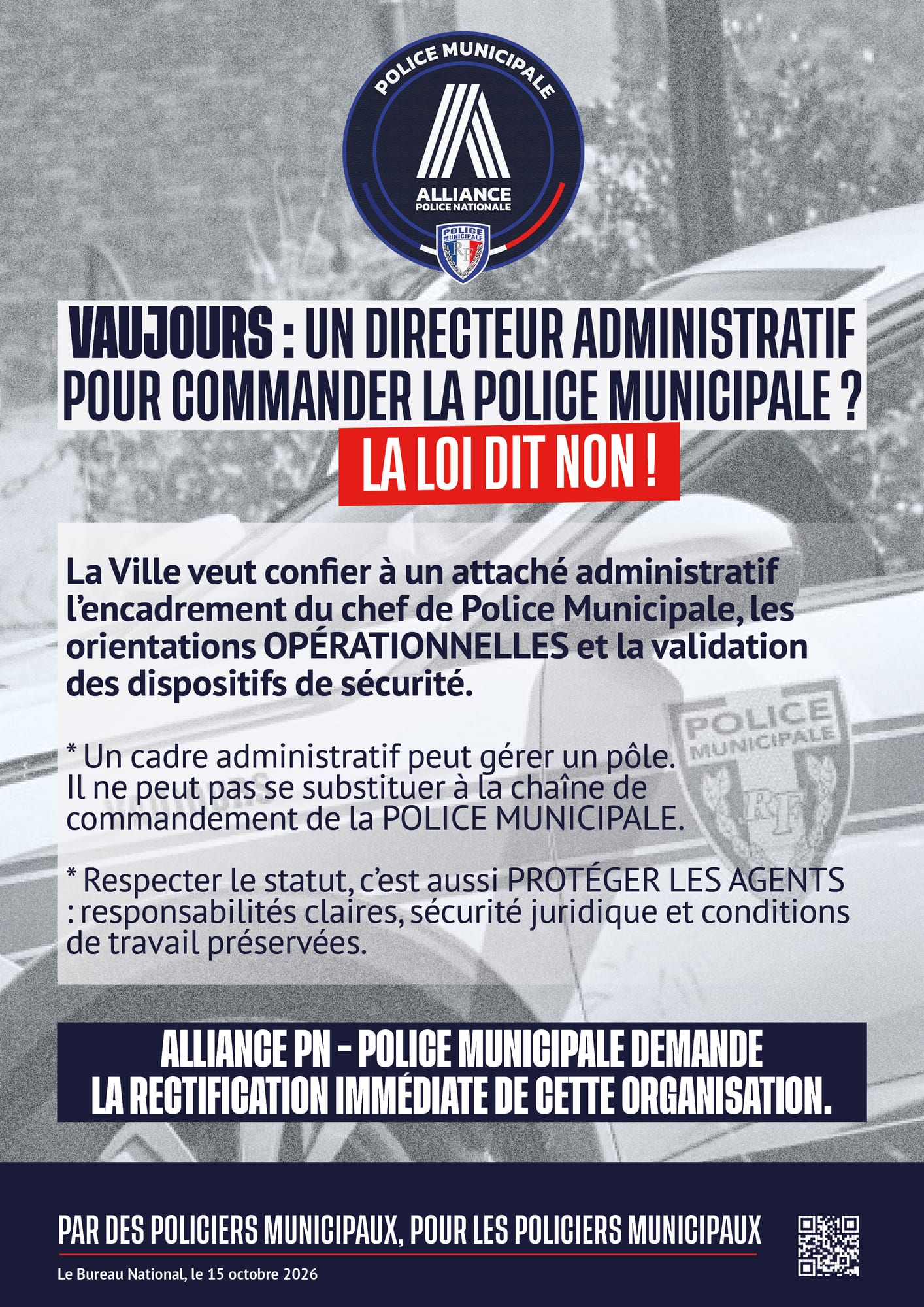 Vaujours : un directeur administratif pour commander la police municipale ?