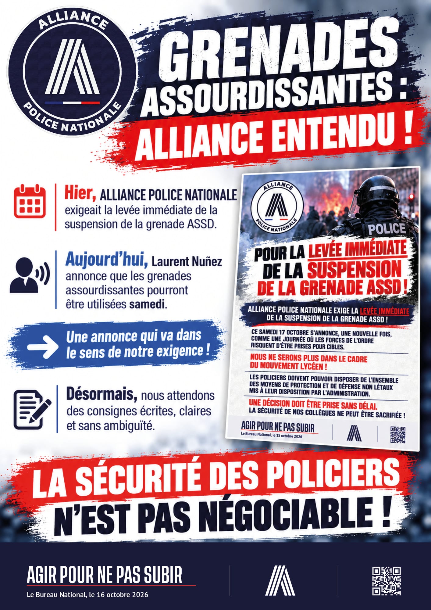 Grenades assourdissantes : Alliance entendu !