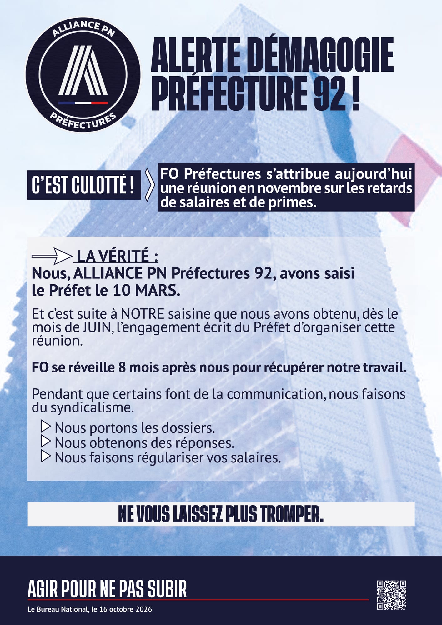 Alerte démagogie - préfecture 92 !