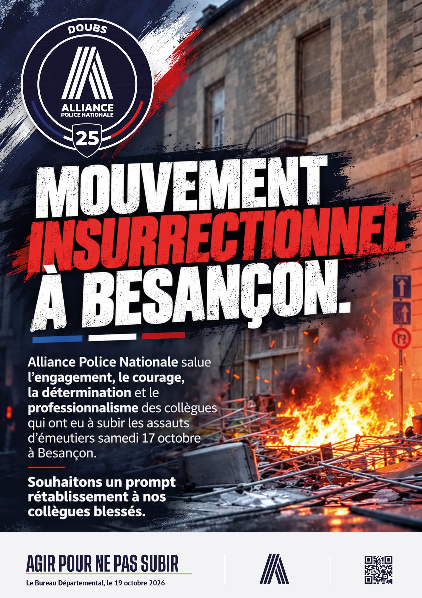 Mouvement insurrectionnel à Besançon.