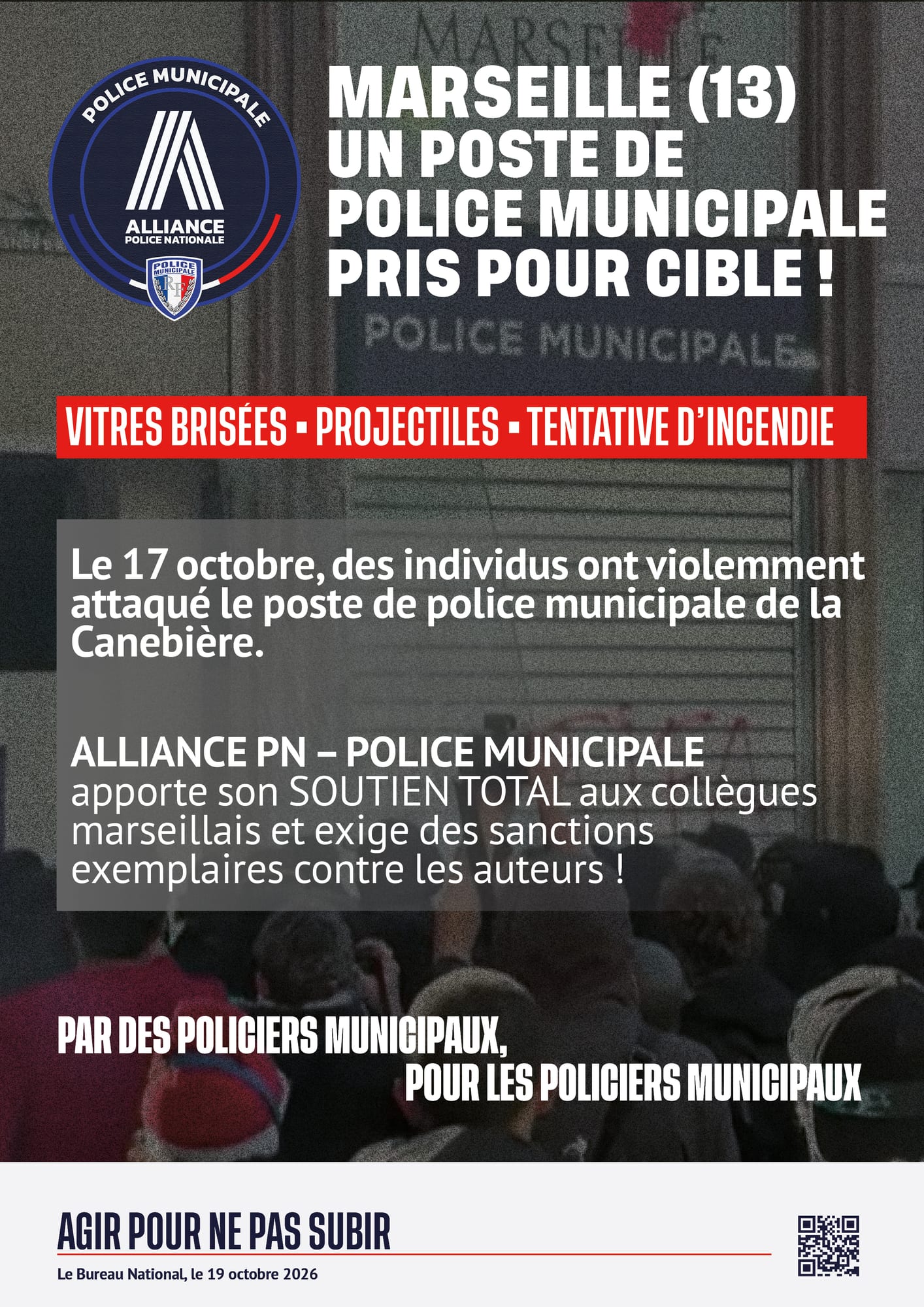 Marseille : un poste de police municipale pris pour cible !