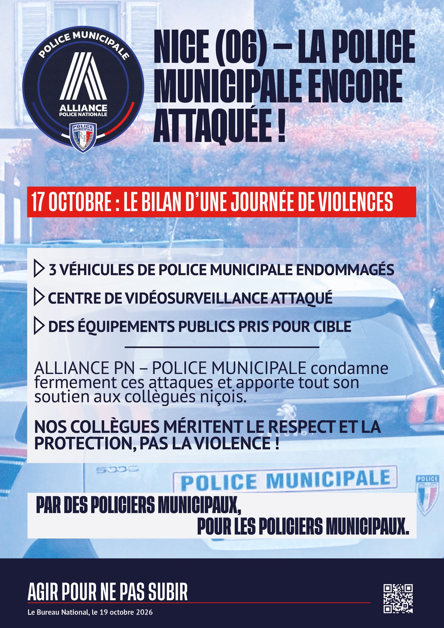 Nice : la police municipale encore attaquée !