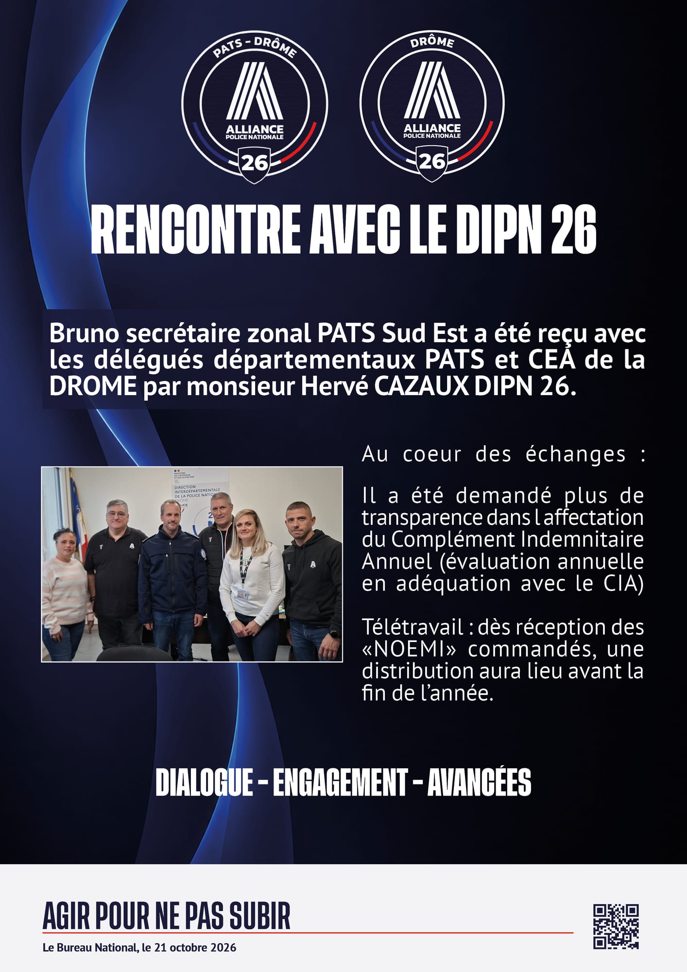 Rencontre avec le DIPN 26