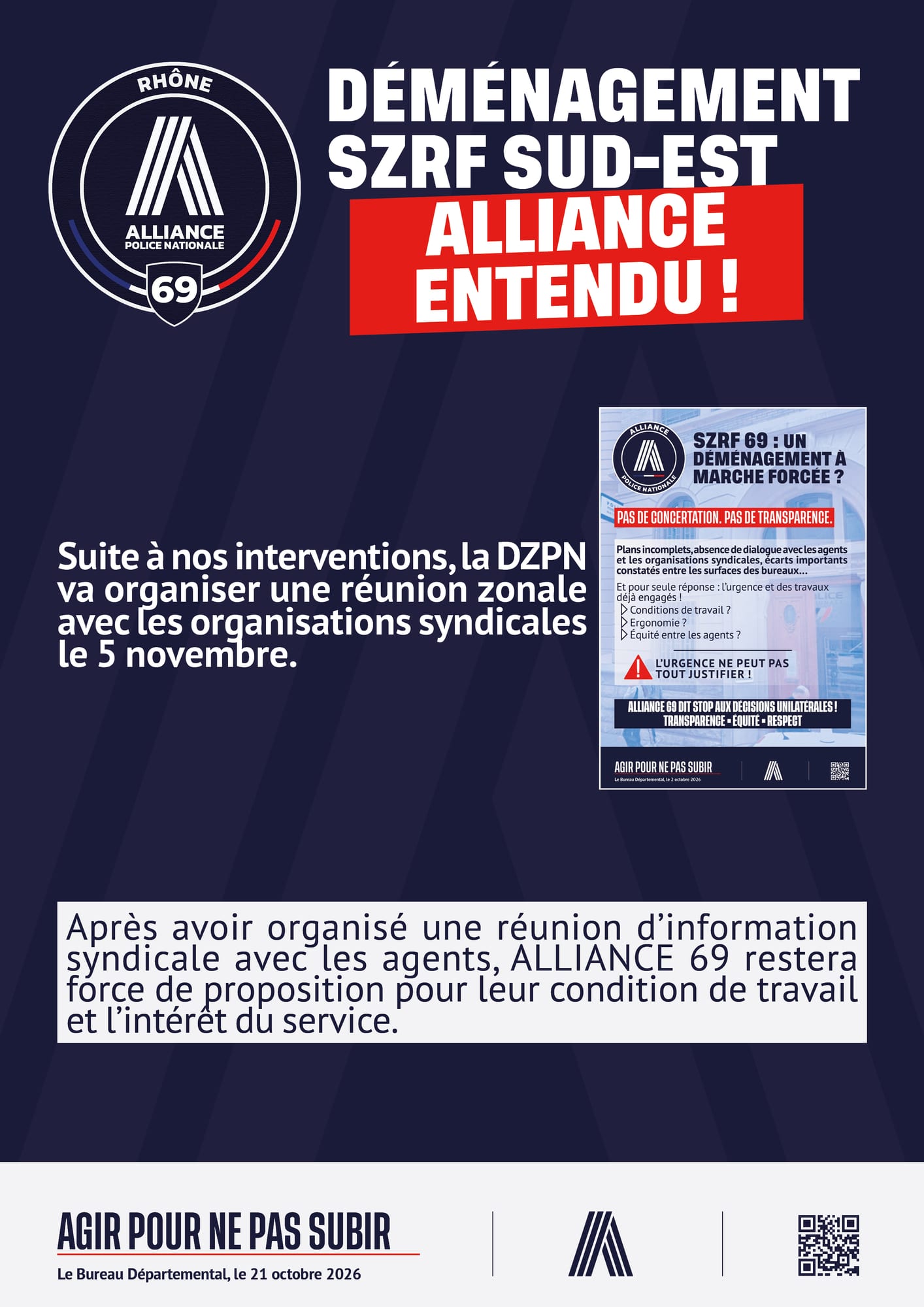 Déménagement SZRF SUD-EST - Alliance entendu !