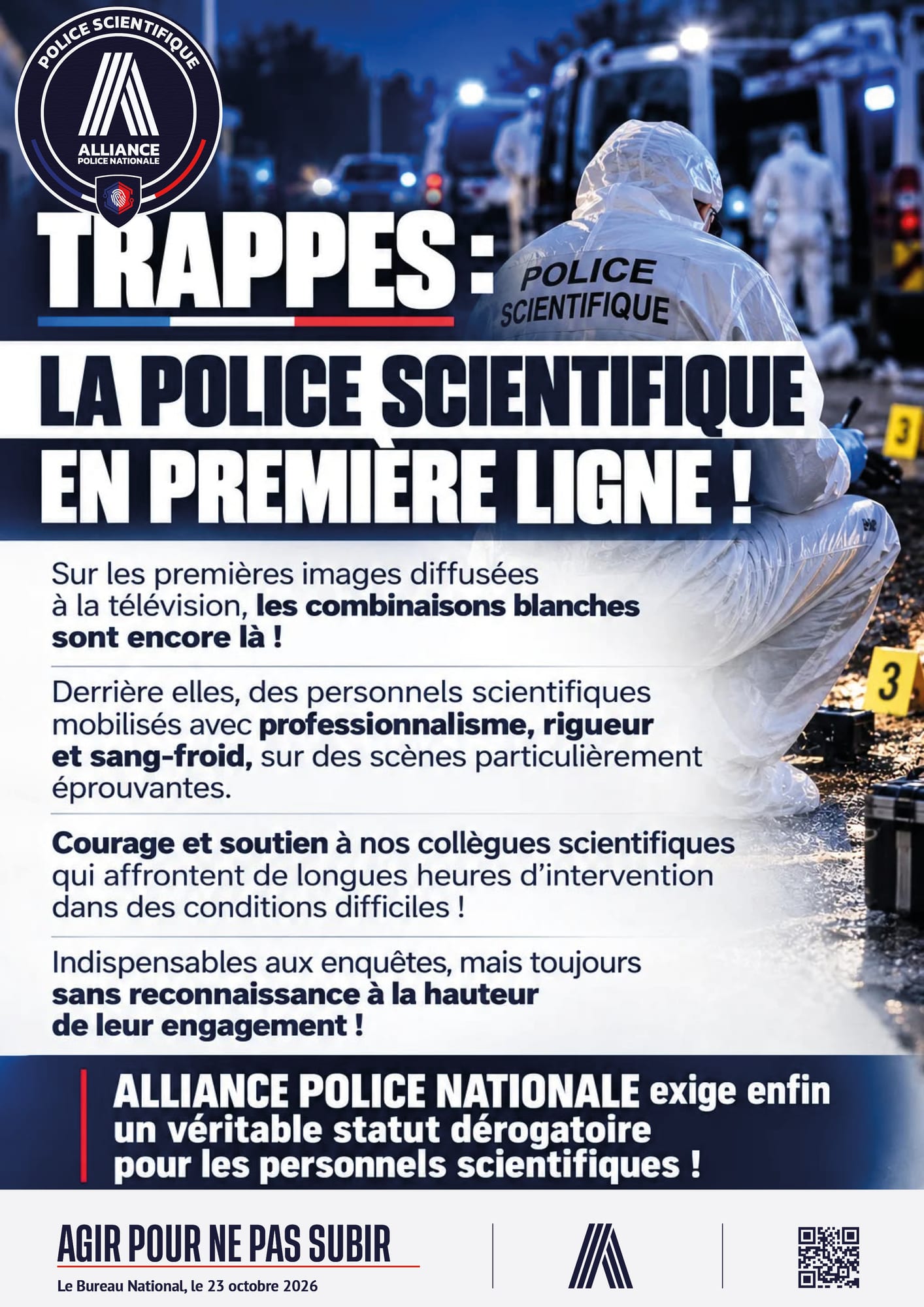 TRAPPES , la police scientifique en première ligne !