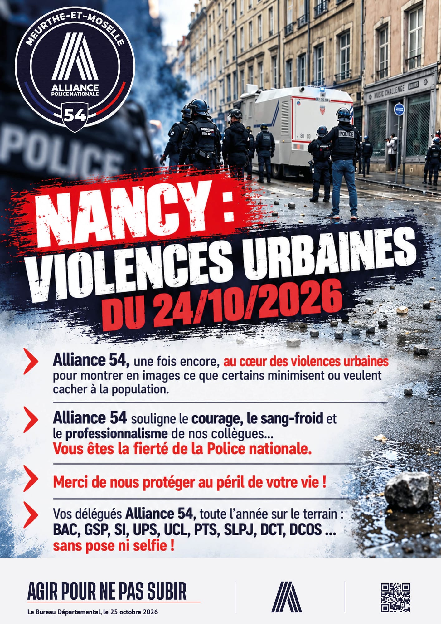 Nancy : Violences urbaines du 24/10/2026