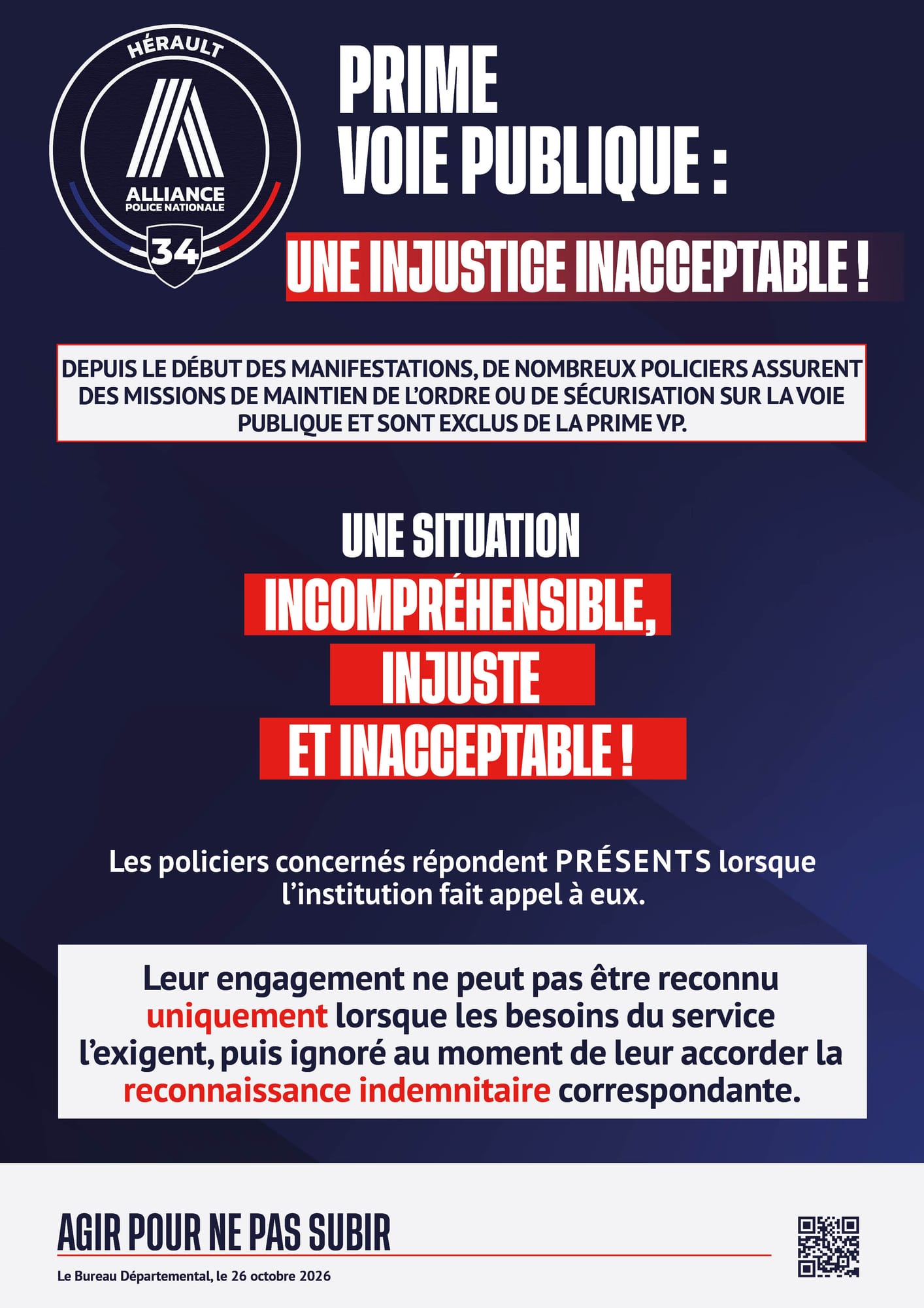 PRIME VOIE PUBLIQUE : UNE INJUSTICE INACCEPTABLE !