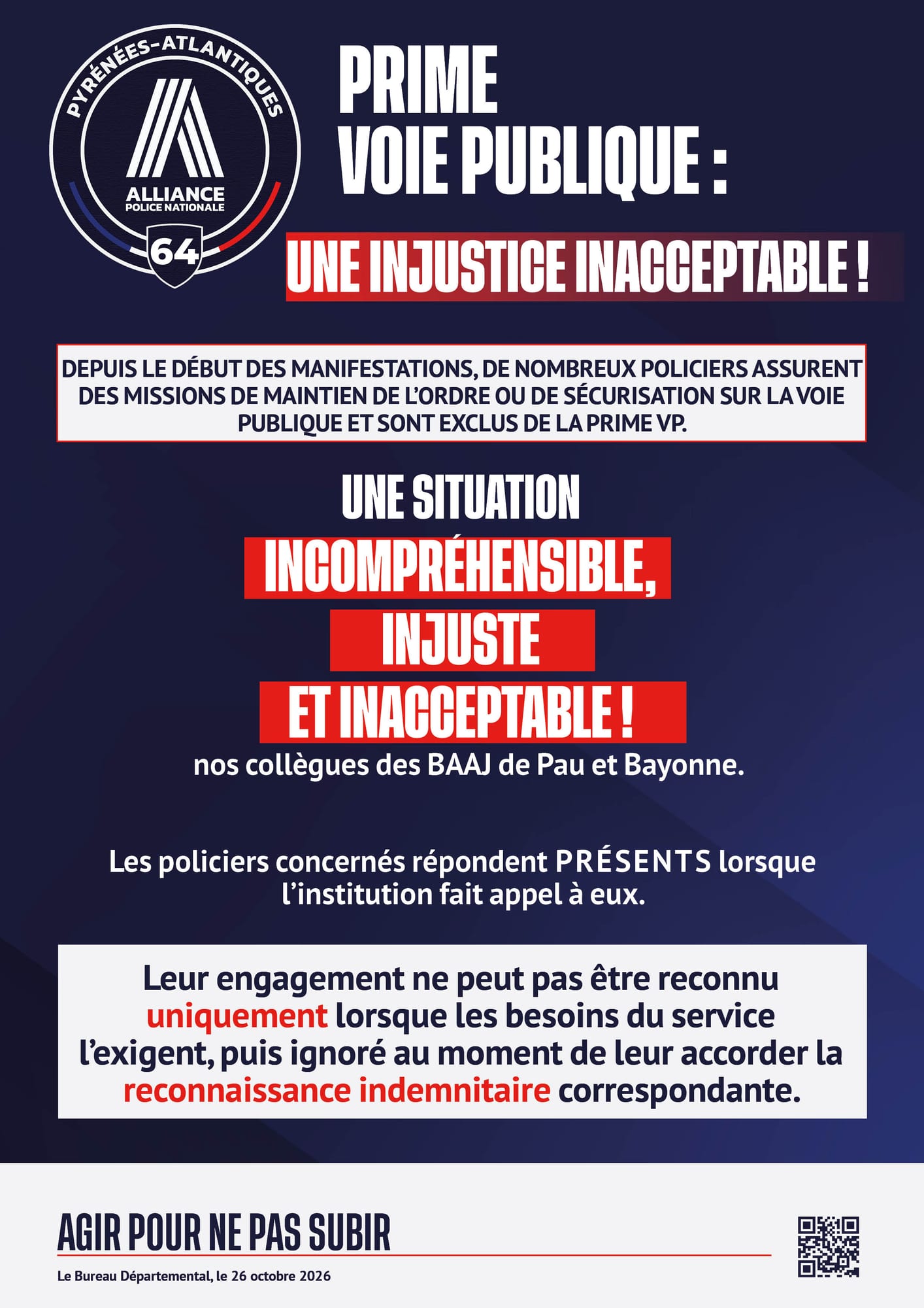 PRIME VOIE PUBLIQUE : UNE INJUSTICE INACCEPTABLE !