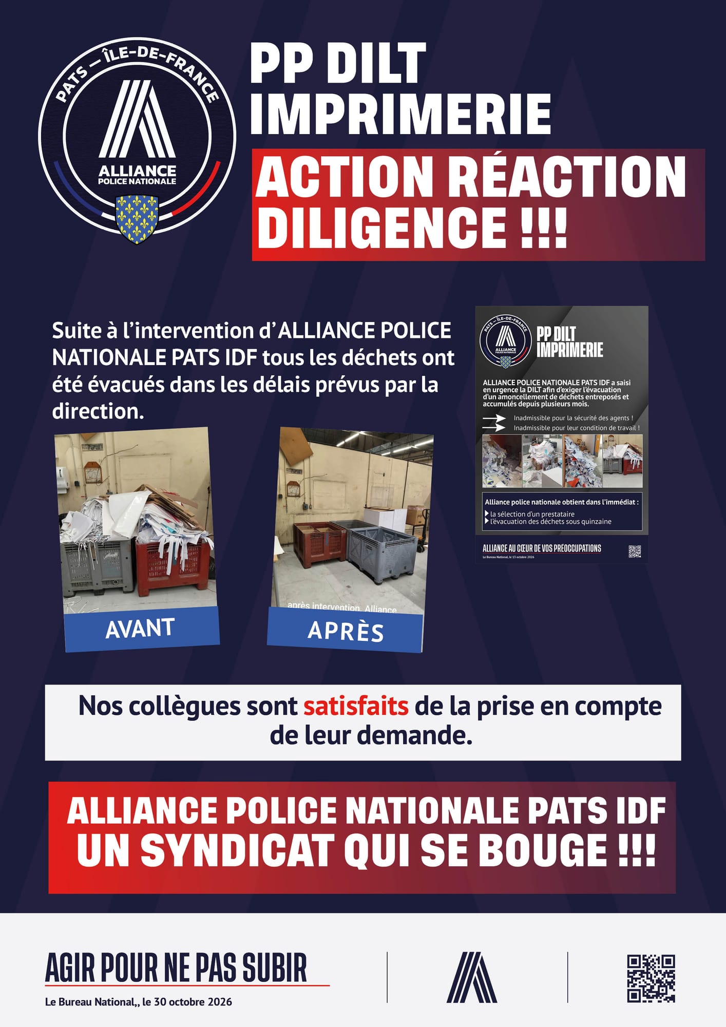 PP DILT IMPRIMERIE  ACTION RÉACTION DILIGENCE !!!